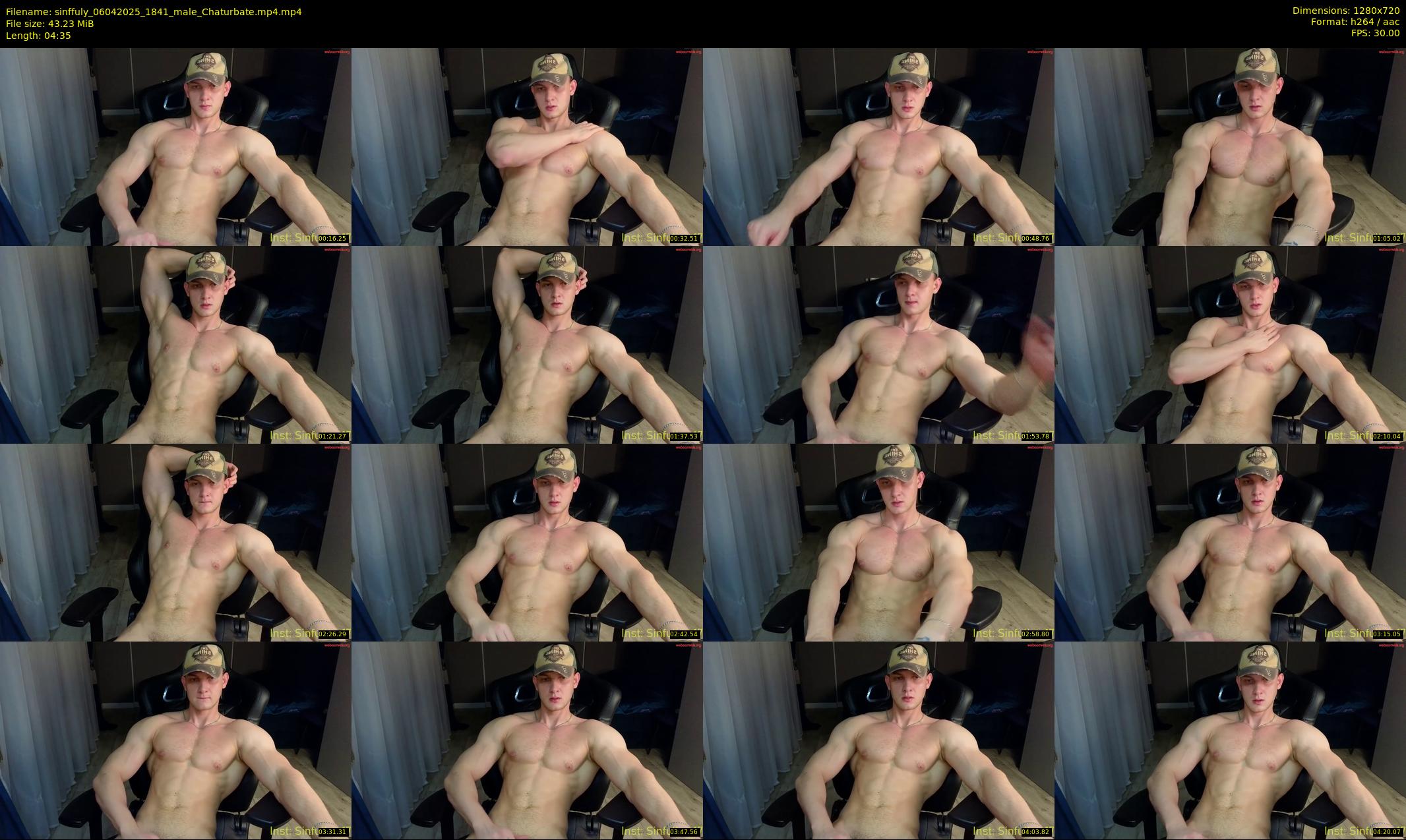 sinffuly — 5 minute Chaturbate male cam show recording, 720p, Apr 6, 2025