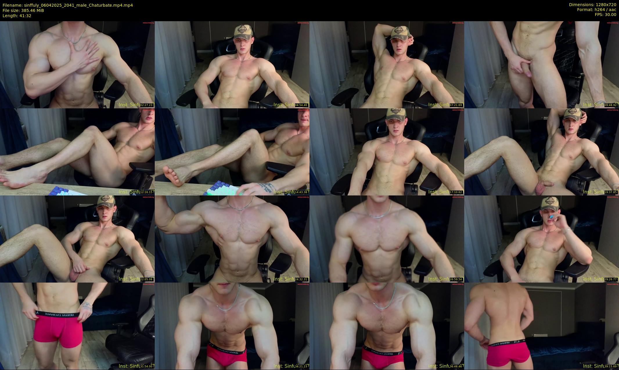 sinffuly — 42 minute Chaturbate male cam show recording, 720p, Apr 6, 2025