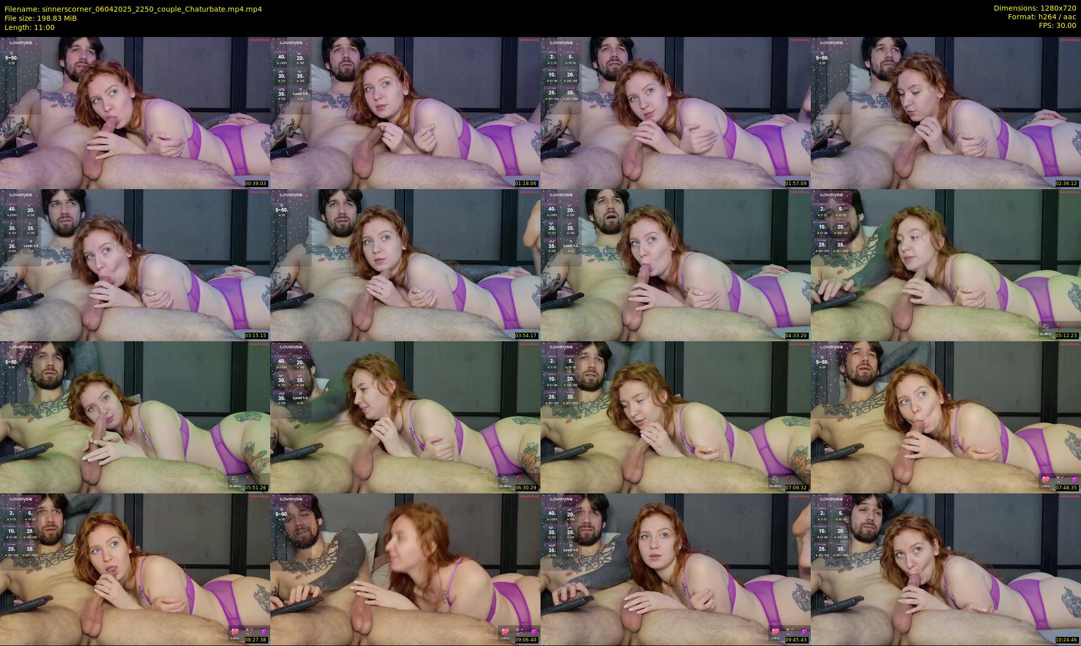 sinnerscorner — 11 minute Chaturbate couple cam show recording, 720p, Apr 6, 2025