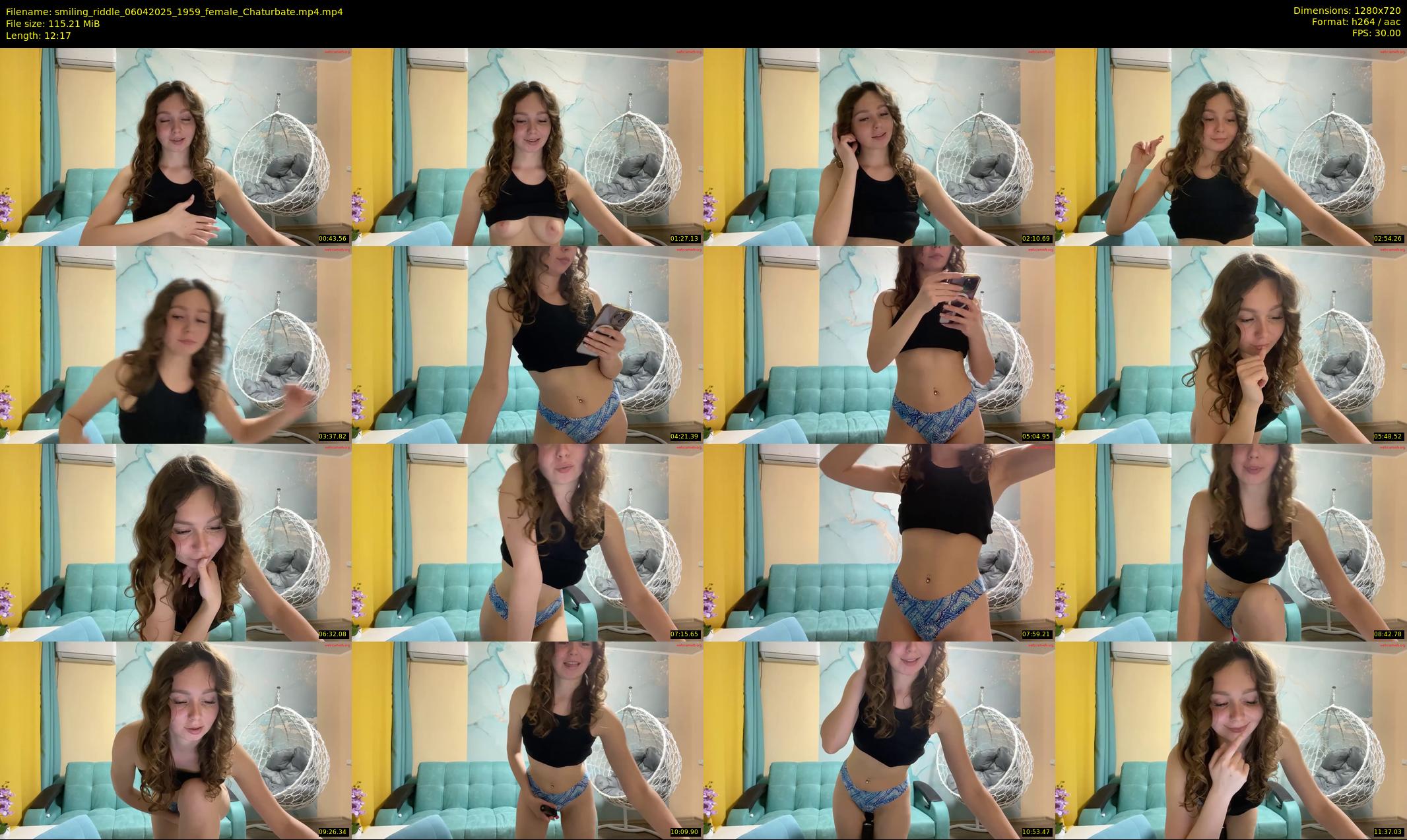 smiling_riddle — 13 minute Chaturbate female cam show recording, 720p, Apr 6, 2025