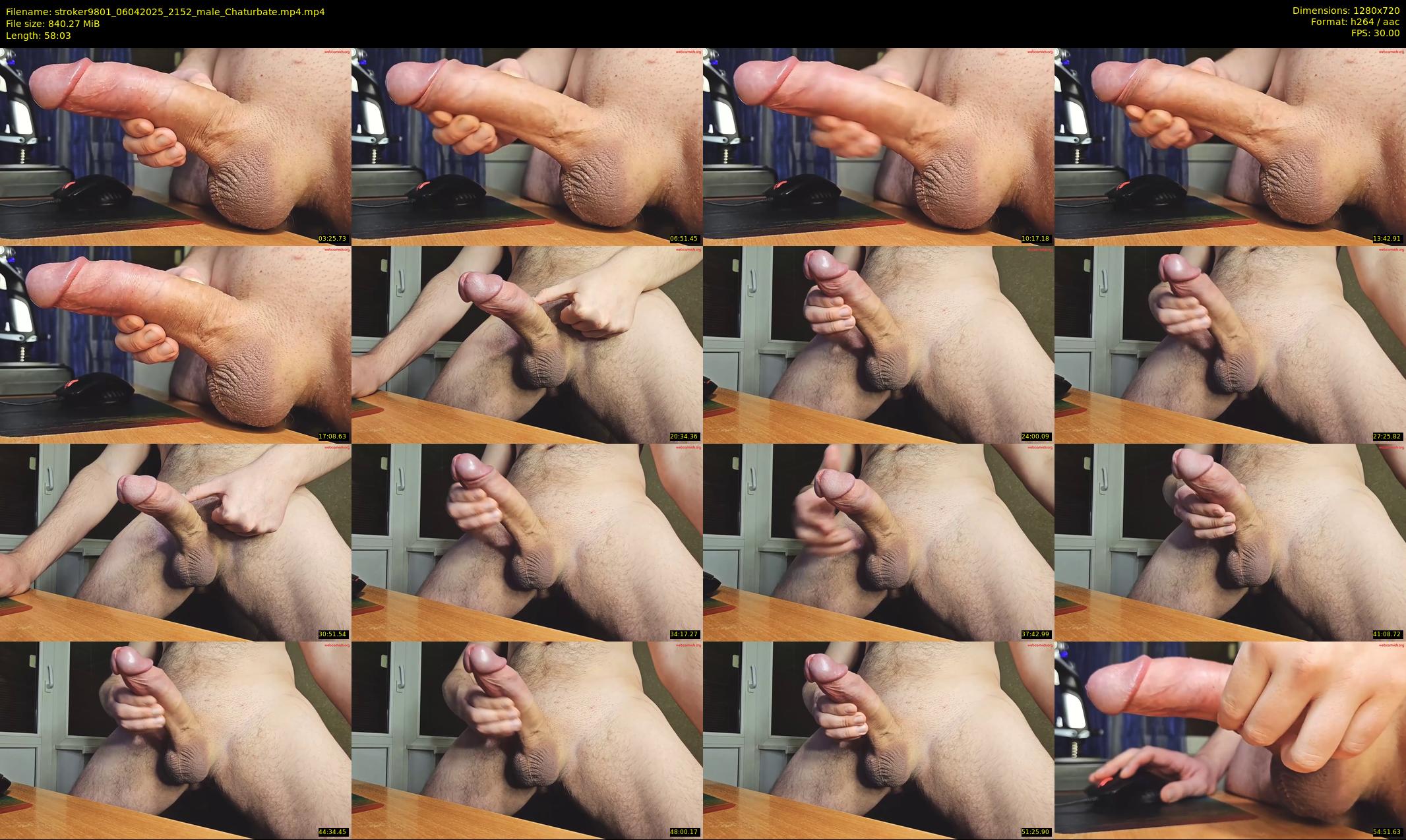 stroker9801 — 59 minute Chaturbate male cam show recording, 720p, Apr 6, 2025