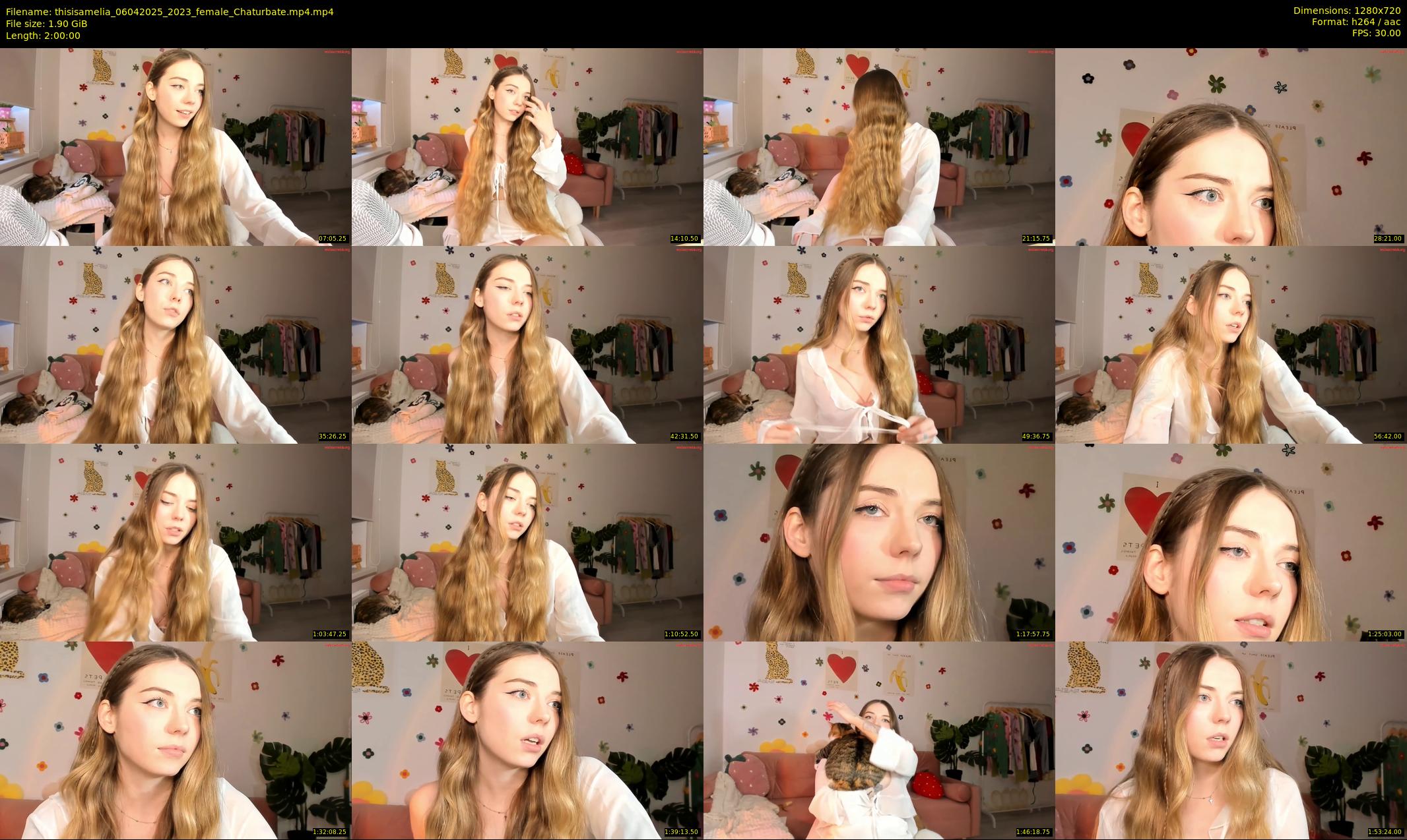thisisamelia — 120 minute Chaturbate female cam show recording, 720p, Apr 6, 2025