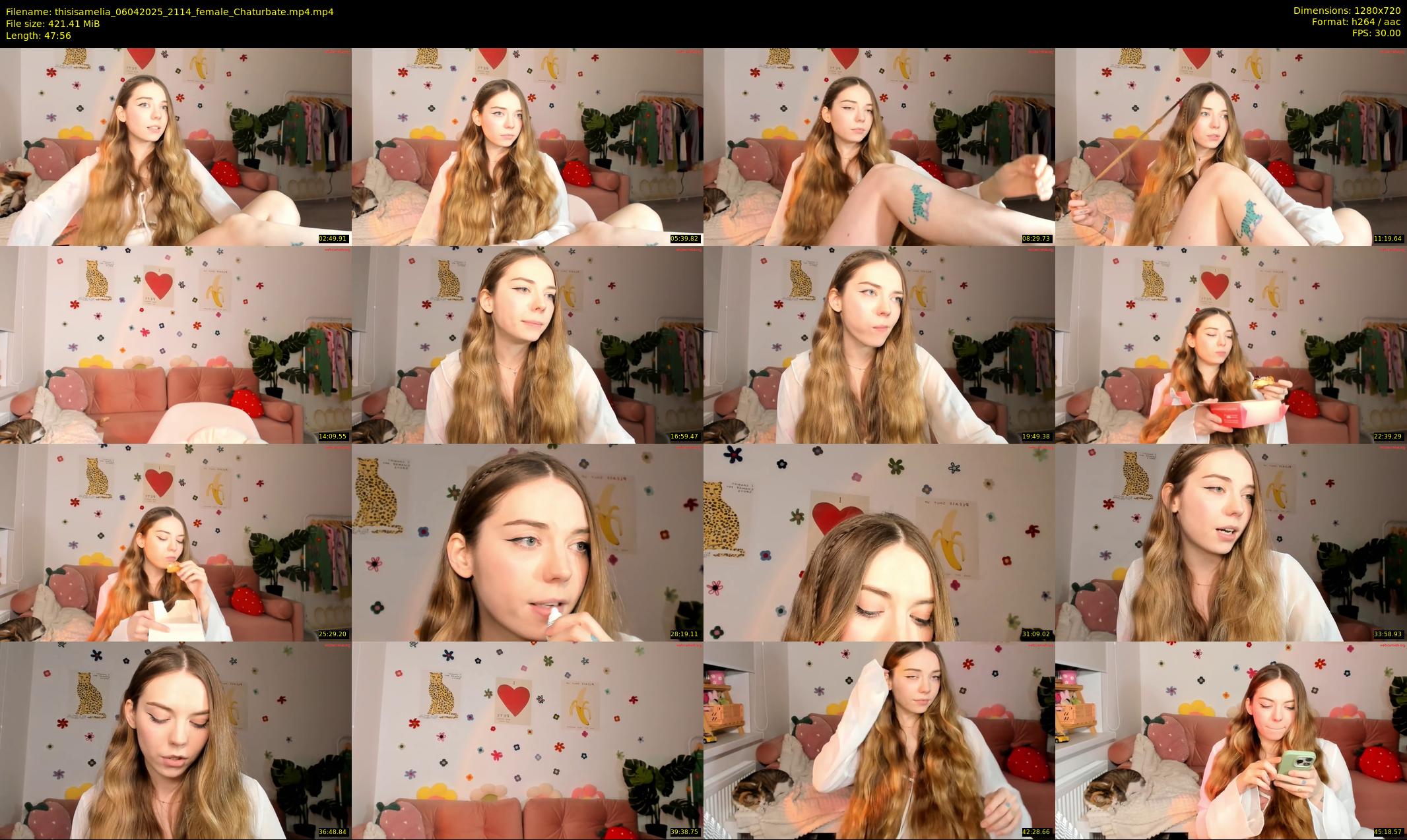 thisisamelia — 48 minute Chaturbate female cam show recording, 720p, Apr 6, 2025