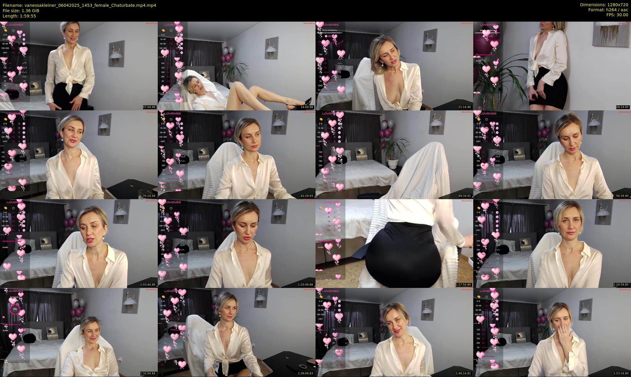 vanessakleiner — 120 minute Chaturbate female cam show recording, 720p, Apr 6, 2025