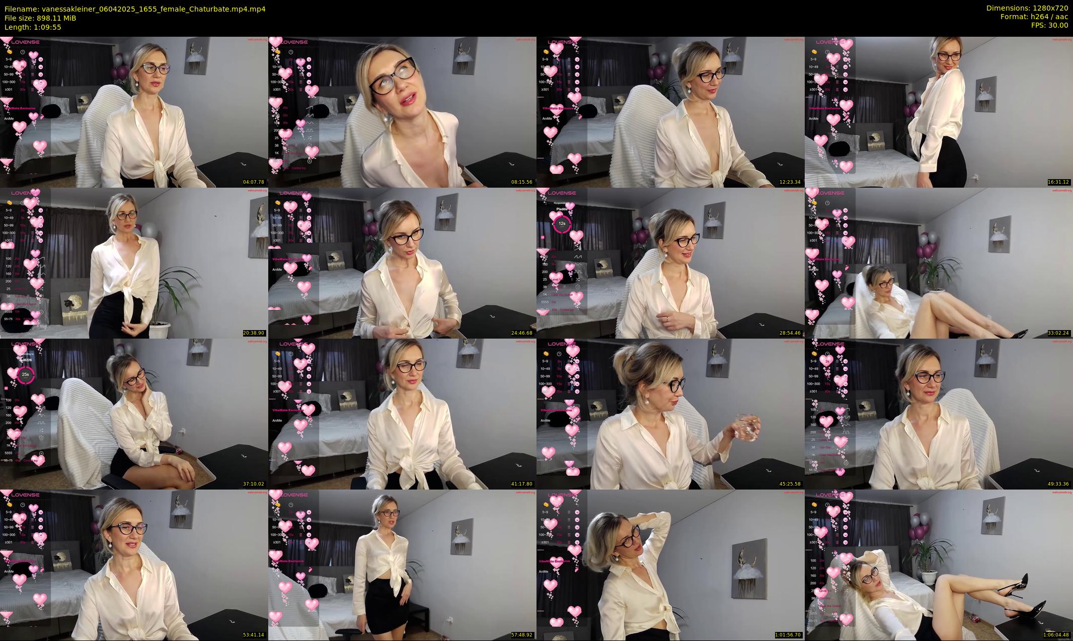 vanessakleiner — 70 minute Chaturbate female cam show recording, 720p, Apr 6, 2025