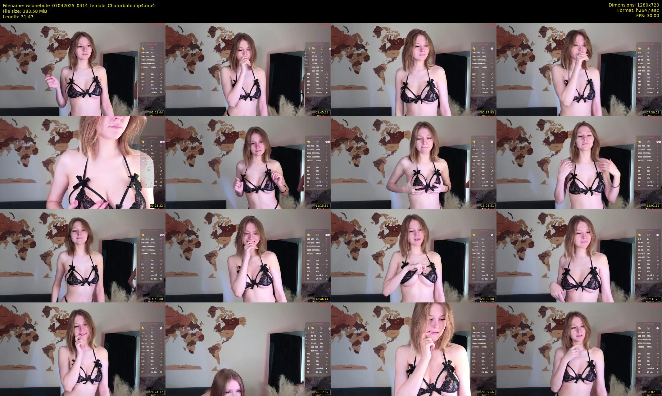 wilonebute — 32 minute Chaturbate female cam show recording, 720p, Apr 7, 2025