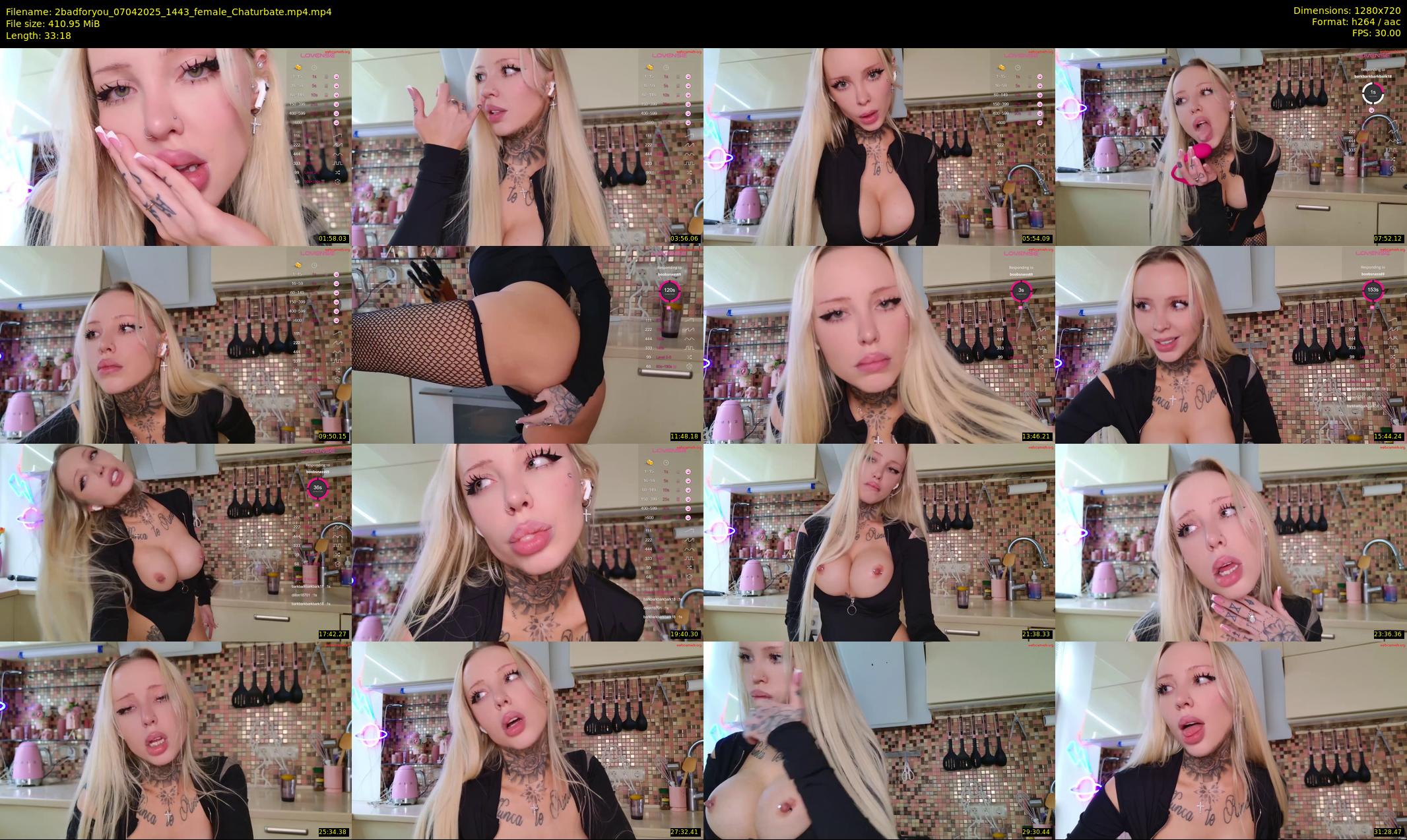2badforyou — 34 minute Chaturbate couple cam show recording, 720p, Apr 7, 2025