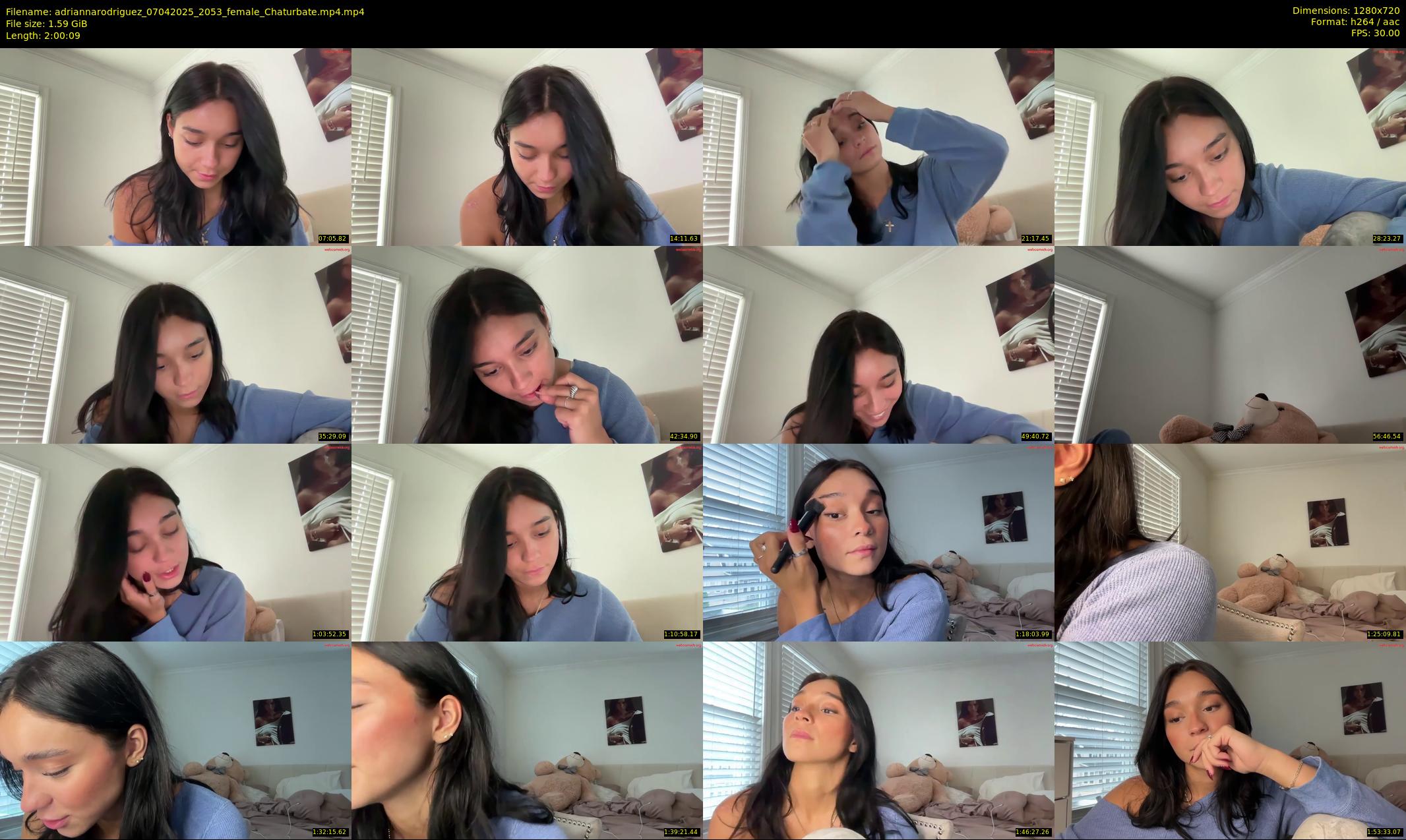 adriannarodriguez — 121 minute Chaturbate female cam show recording, 720p, Apr 7, 2025