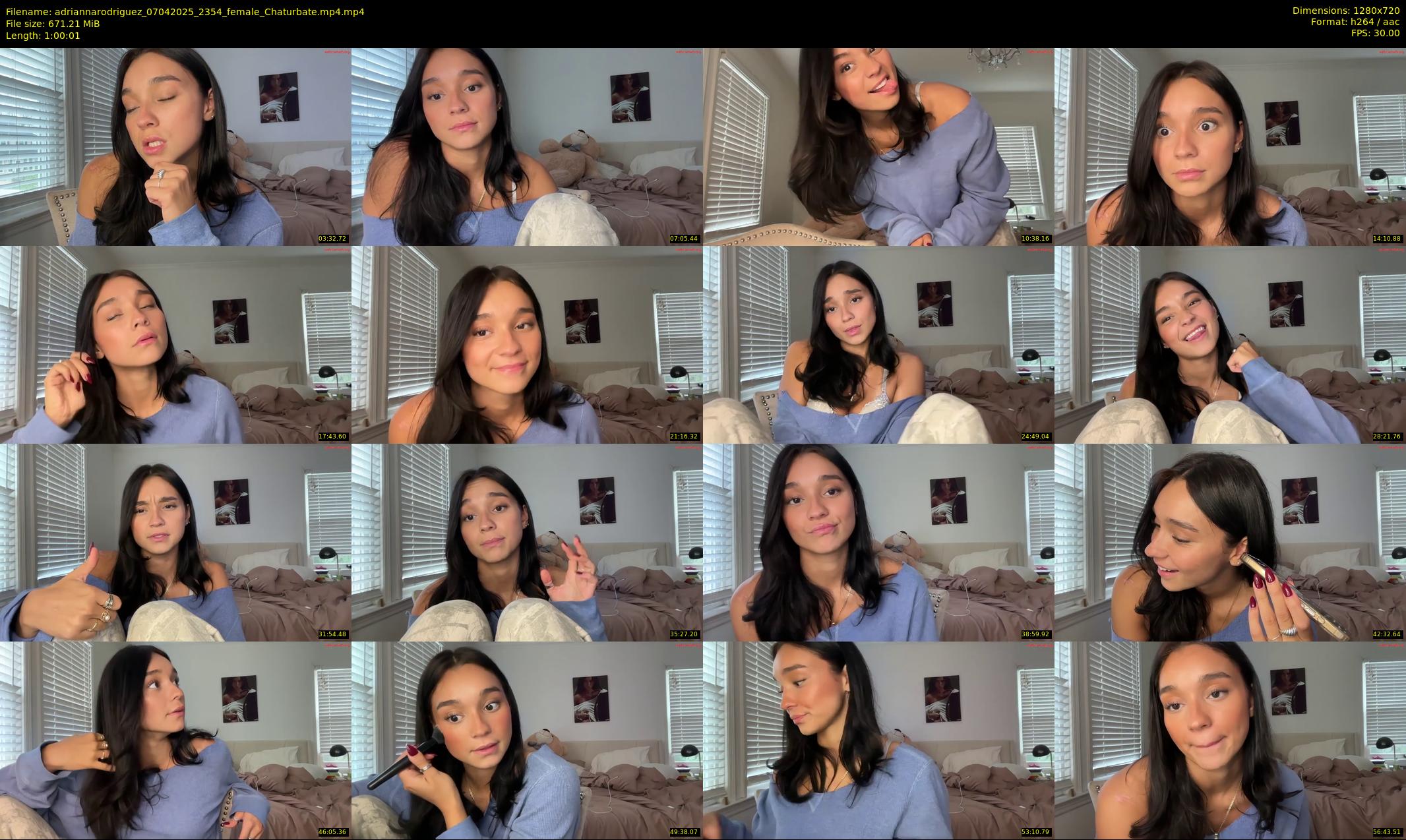 adriannarodriguez — 61 minute Chaturbate female cam show recording, 720p, Apr 7, 2025