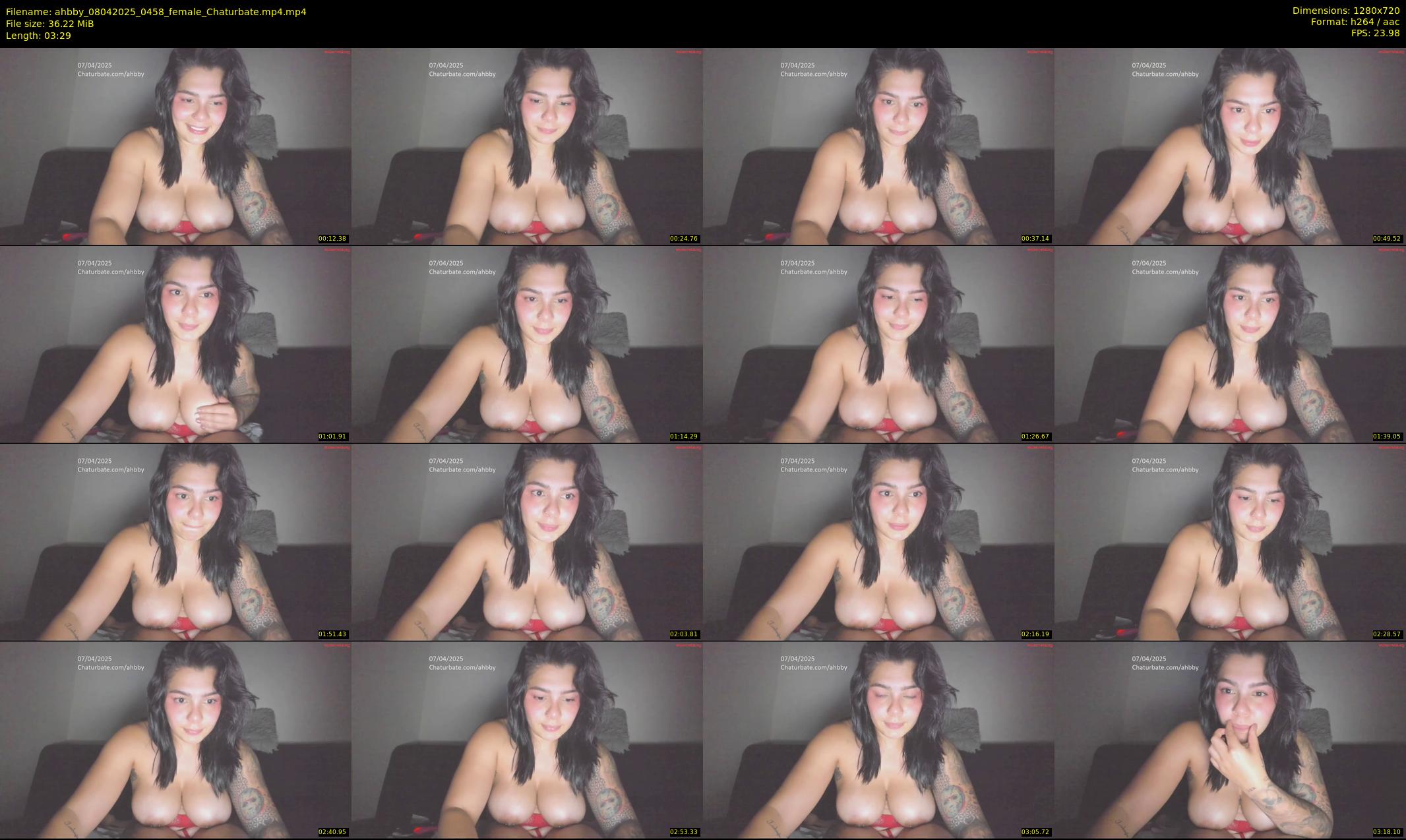 ahbby — 4 minute Chaturbate female cam show recording, 720p, Apr 8, 2025