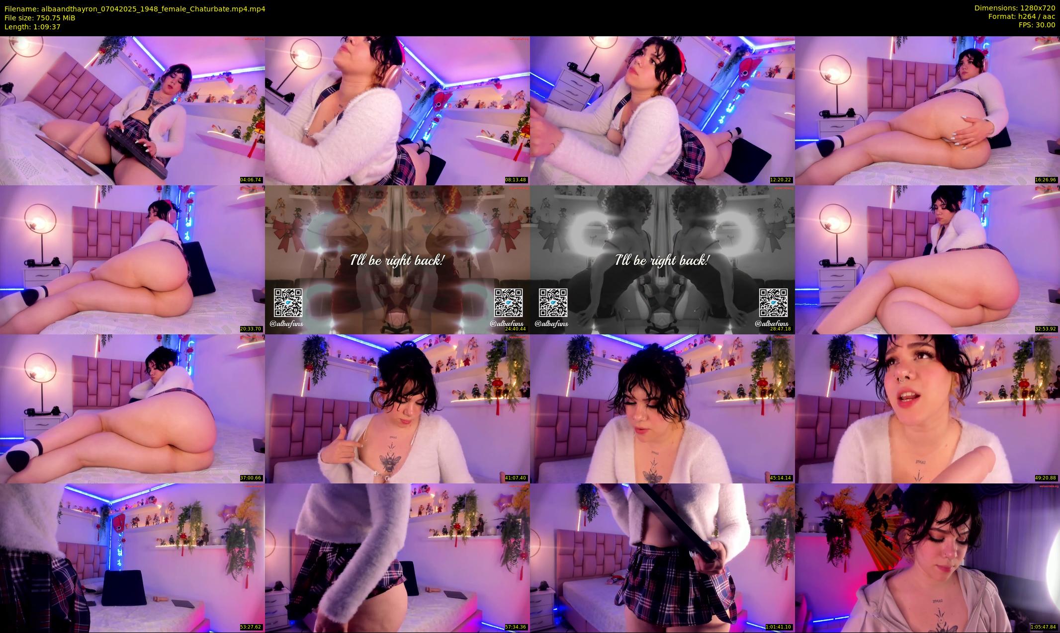 albaandthayron — 70 minute Chaturbate couple cam show recording, 720p, Apr 7, 2025