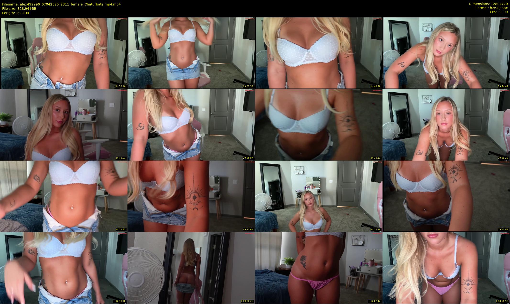 alex499990 — 84 minute Chaturbate female cam show recording, 720p, Apr 7, 2025