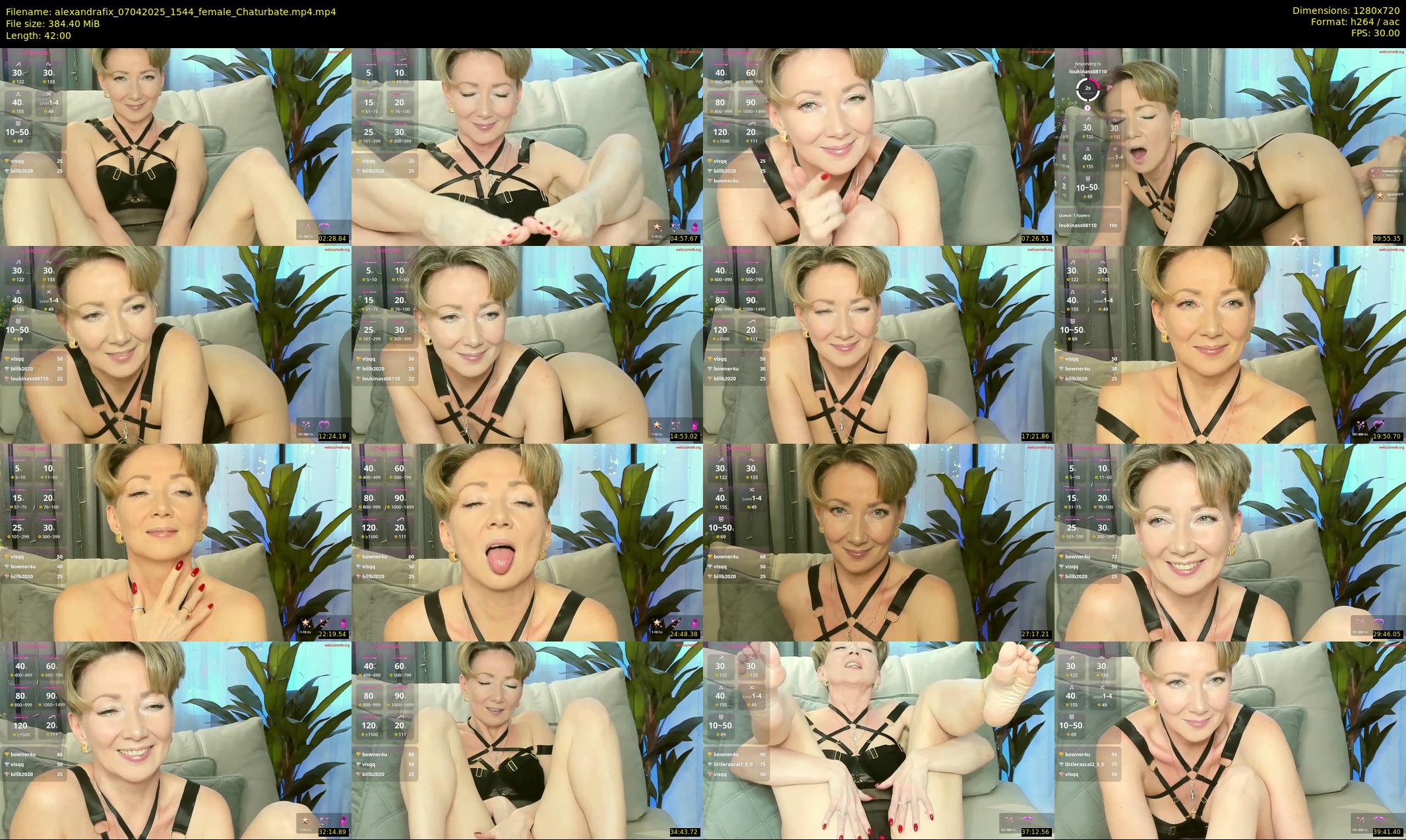 alexandrafix — 42 minute Chaturbate female cam show recording, 720p, Apr 7, 2025