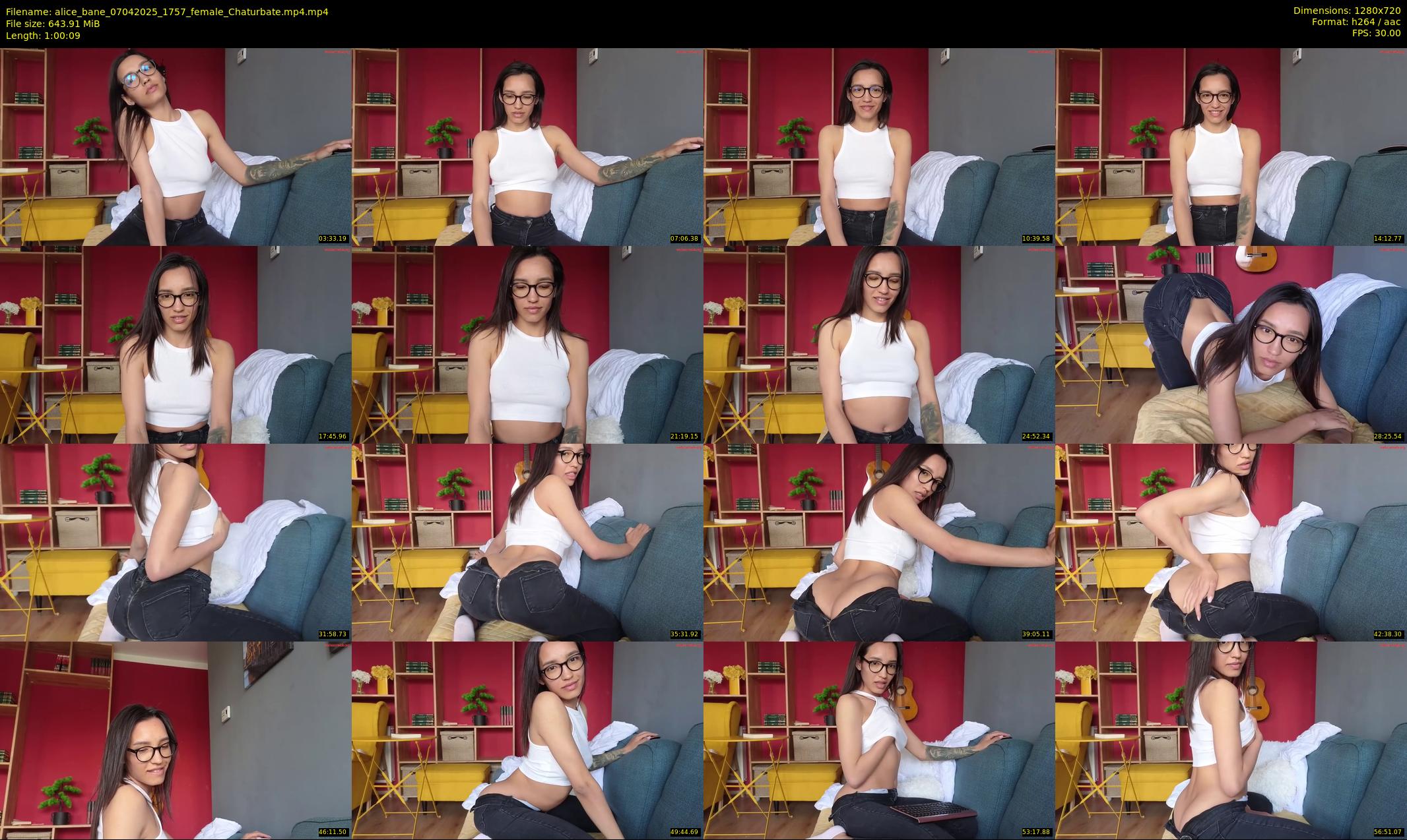 alice_bane — 61 minute Chaturbate female cam show recording, 720p, Apr 7, 2025