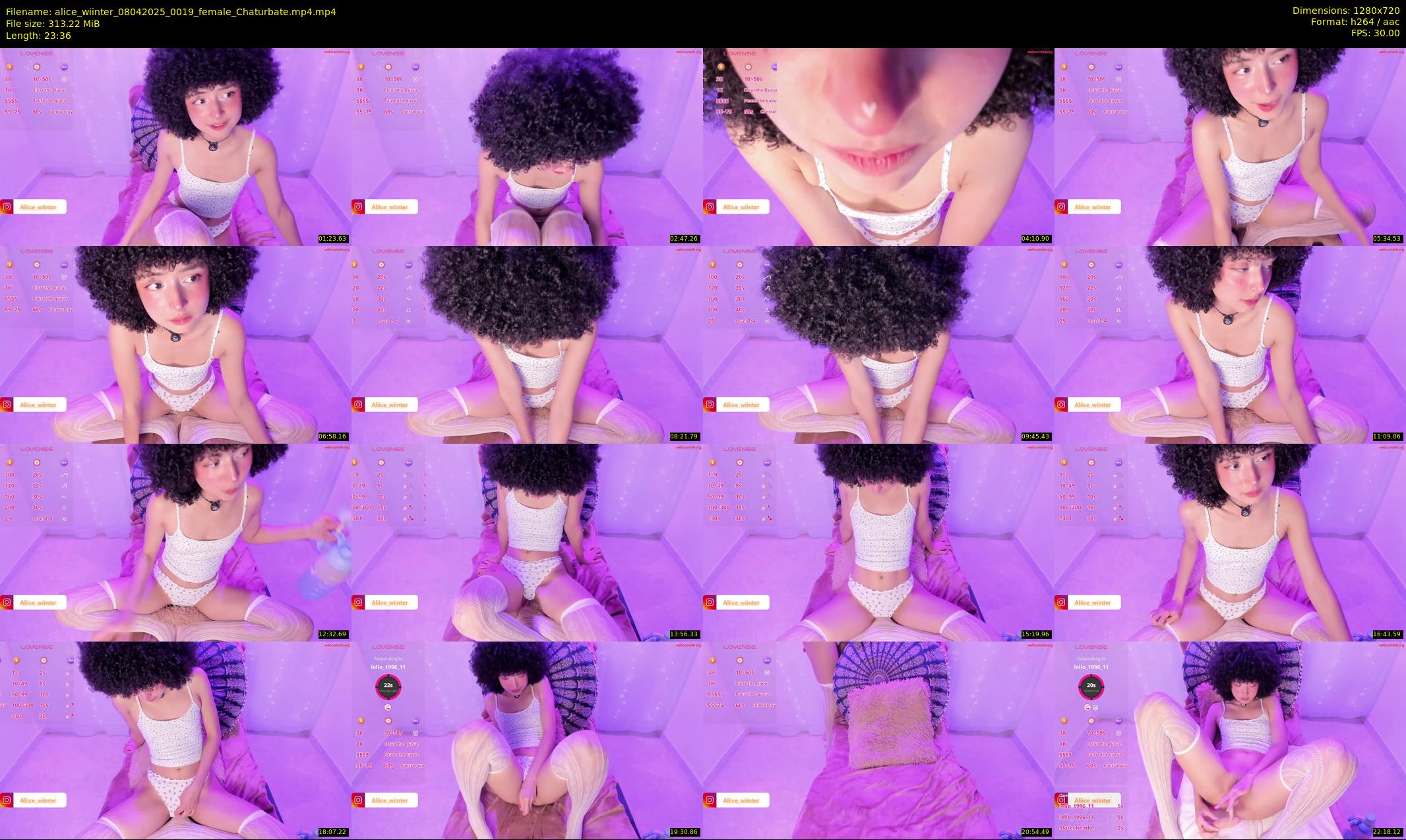 alice_wiinter — 24 minute Chaturbate female cam show recording, 720p, Apr 8, 2025