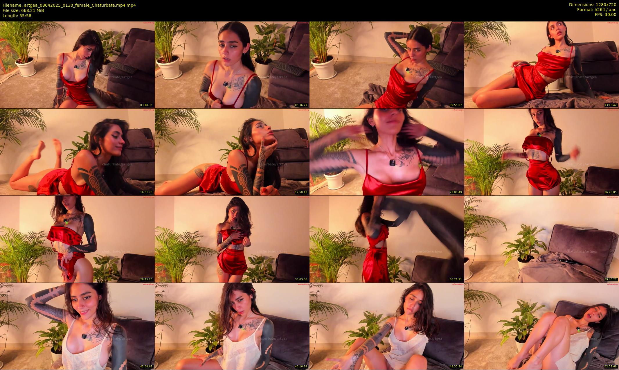 artgea — 56 minute Chaturbate female cam show recording, 720p, Apr 8, 2025