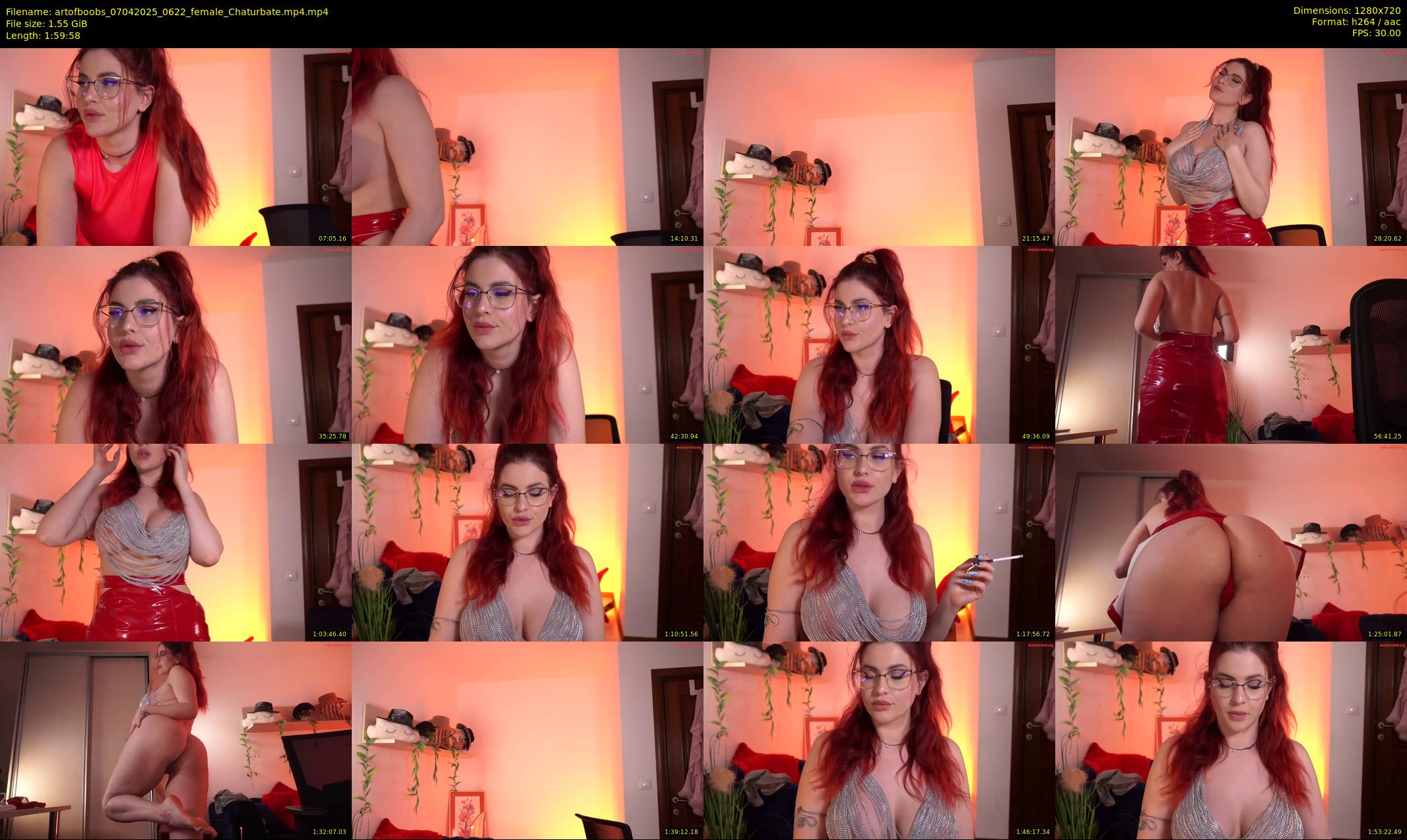 artofboobs — 120 minute Chaturbate female cam show recording, 720p, Apr 7, 2025