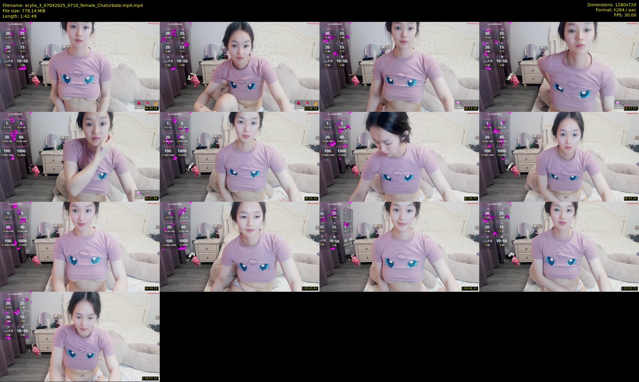 arylia_3 — 103 minute Chaturbate female cam show recording, 720p, Apr 7, 2025