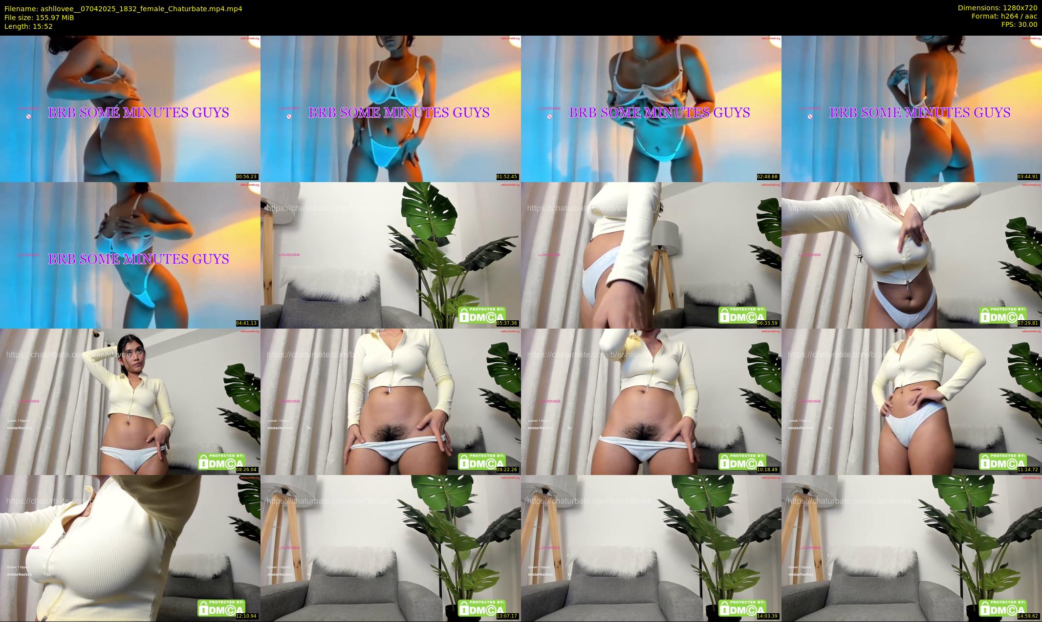 ashllovee_ — 16 minute Chaturbate female cam show recording, 720p, Apr 7, 2025