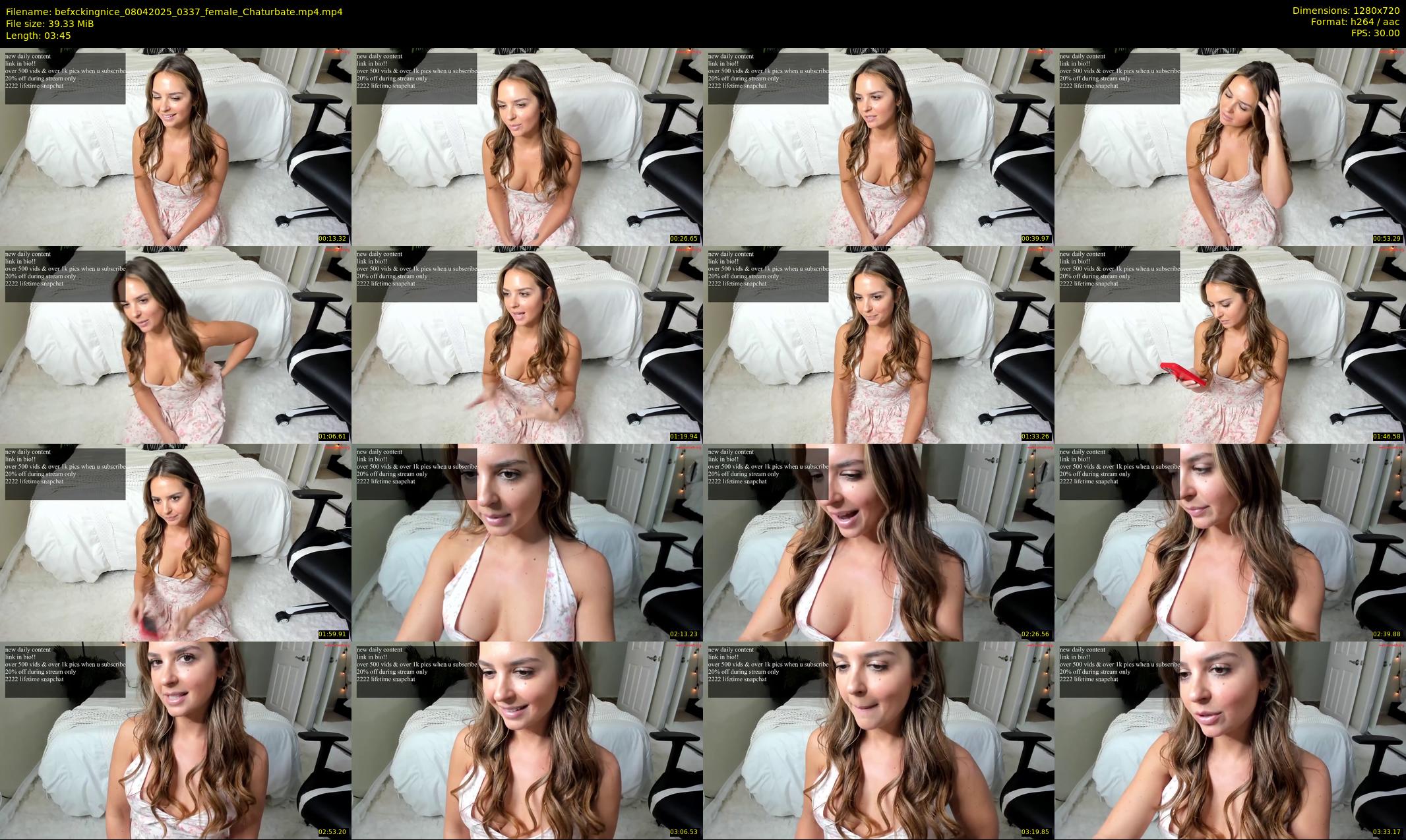 befxckingnice — 4 minute Chaturbate female cam show recording, 720p, Apr 8, 2025