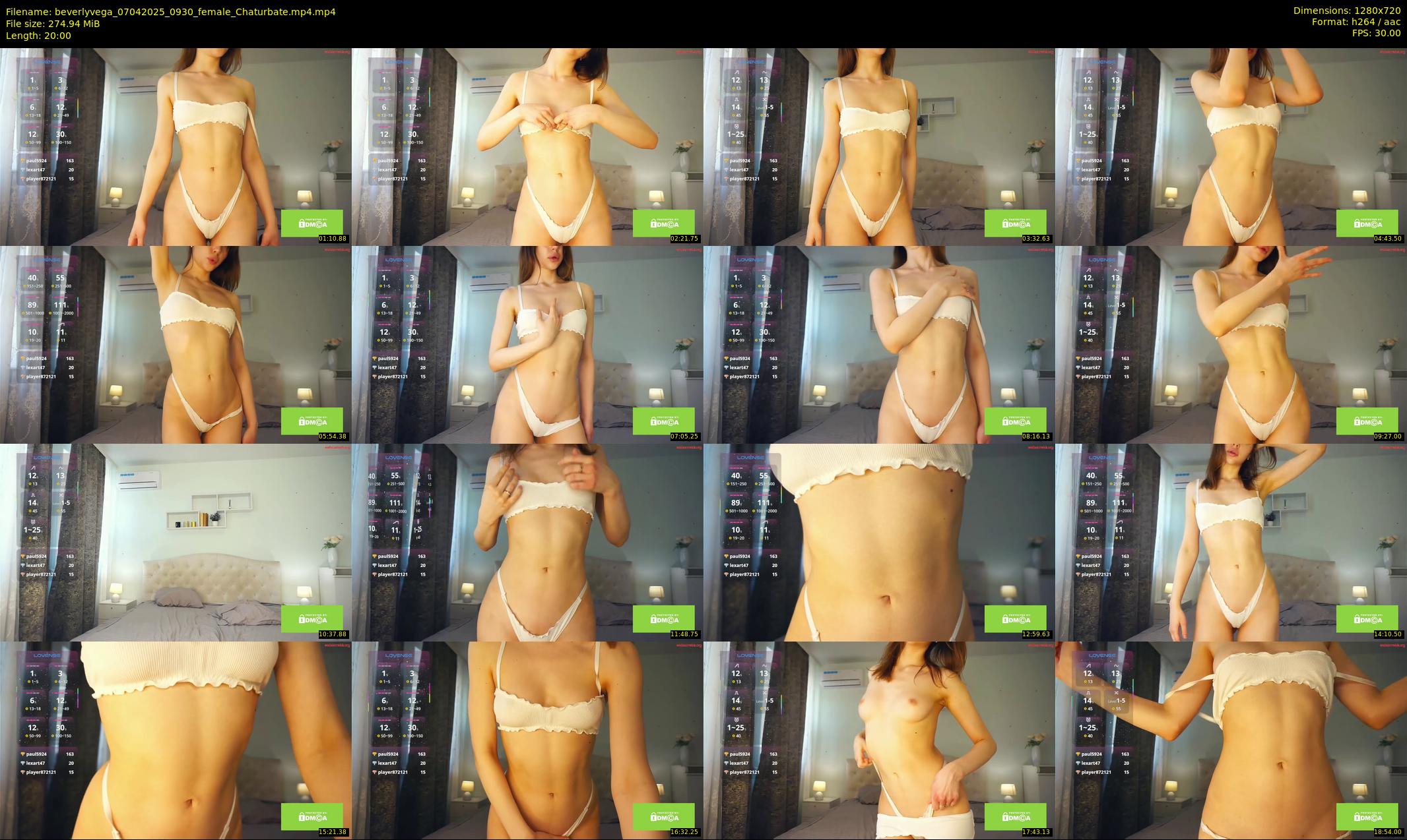 beverlyvega — 20 minute Chaturbate couple cam show recording, 720p, Apr 7, 2025
