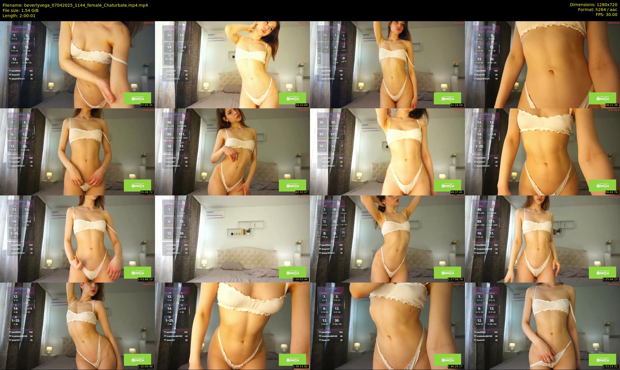 beverlyvega — 121 minute Chaturbate couple cam show recording, 720p, Apr 7, 2025
