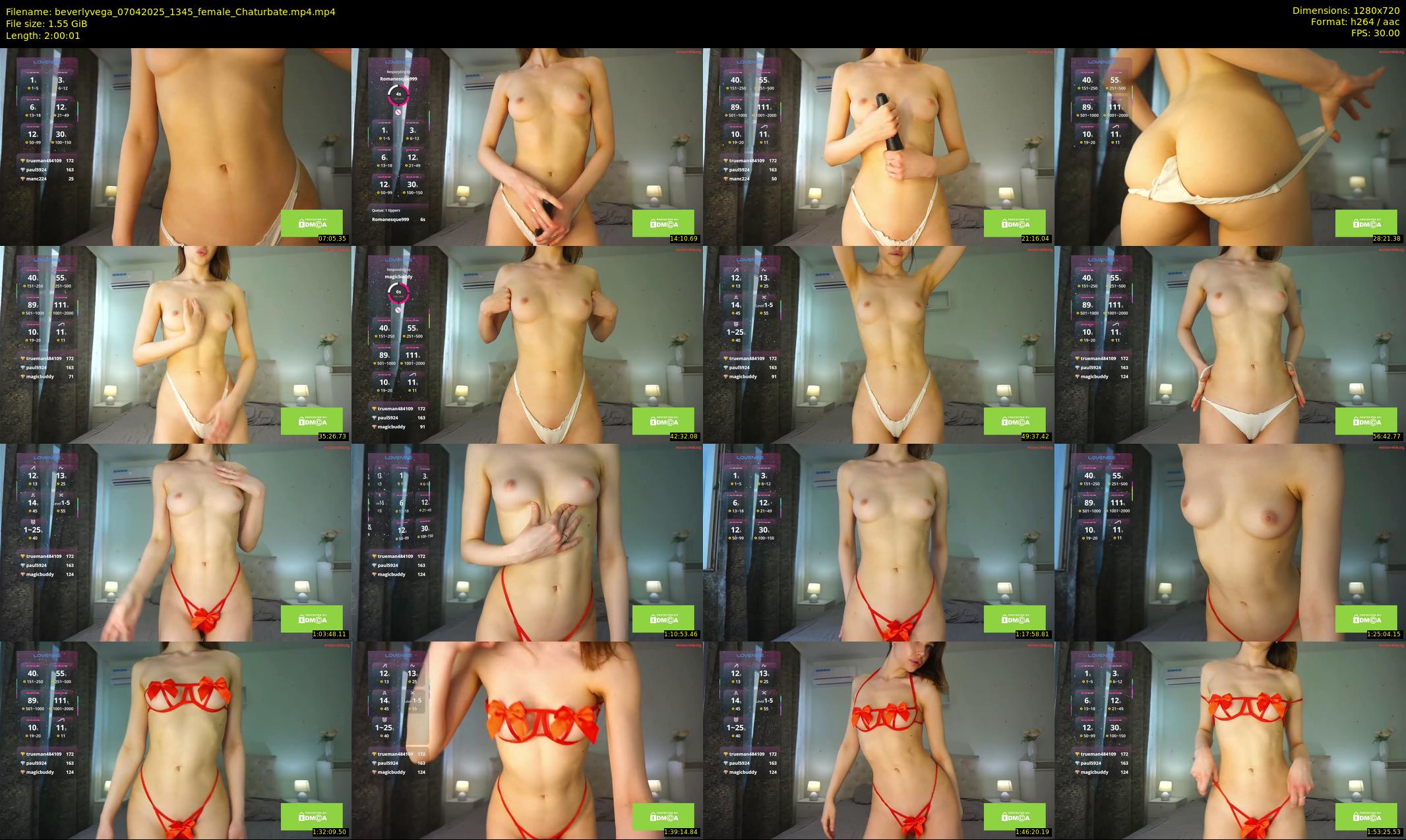 beverlyvega — 121 minute Chaturbate couple cam show recording, 720p, Apr 7, 2025