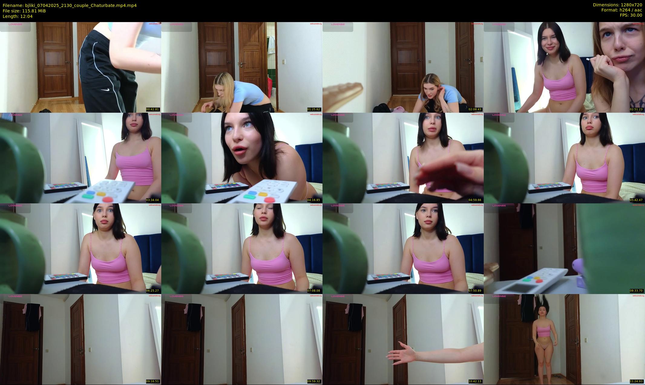 bjliki — 13 minute Chaturbate couple cam show recording, 720p, Apr 7, 2025