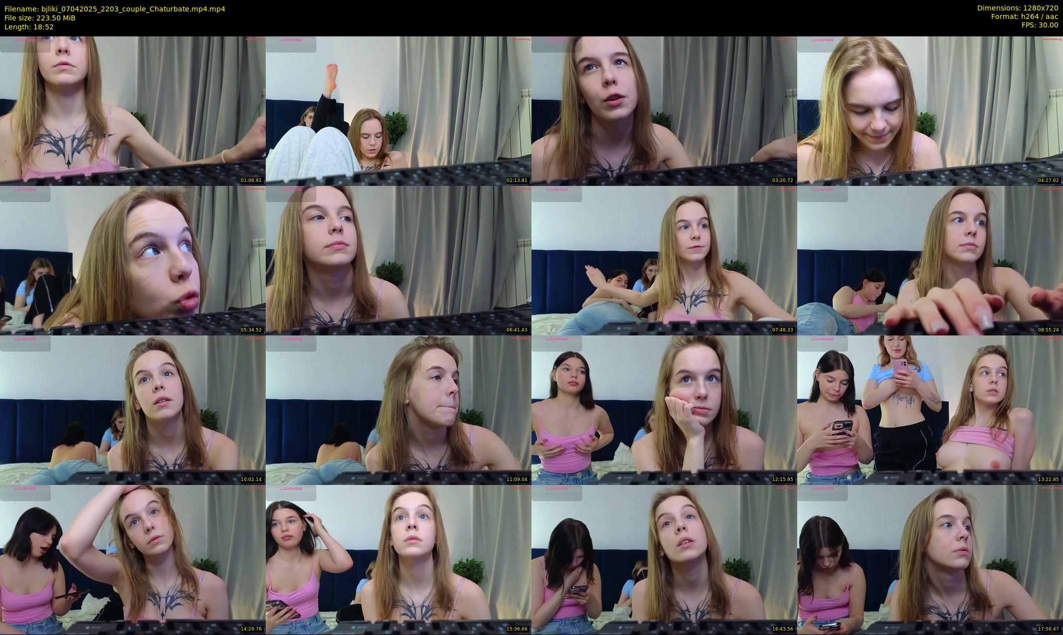 bjliki — 19 minute Chaturbate couple cam show recording, 720p, Apr 7, 2025