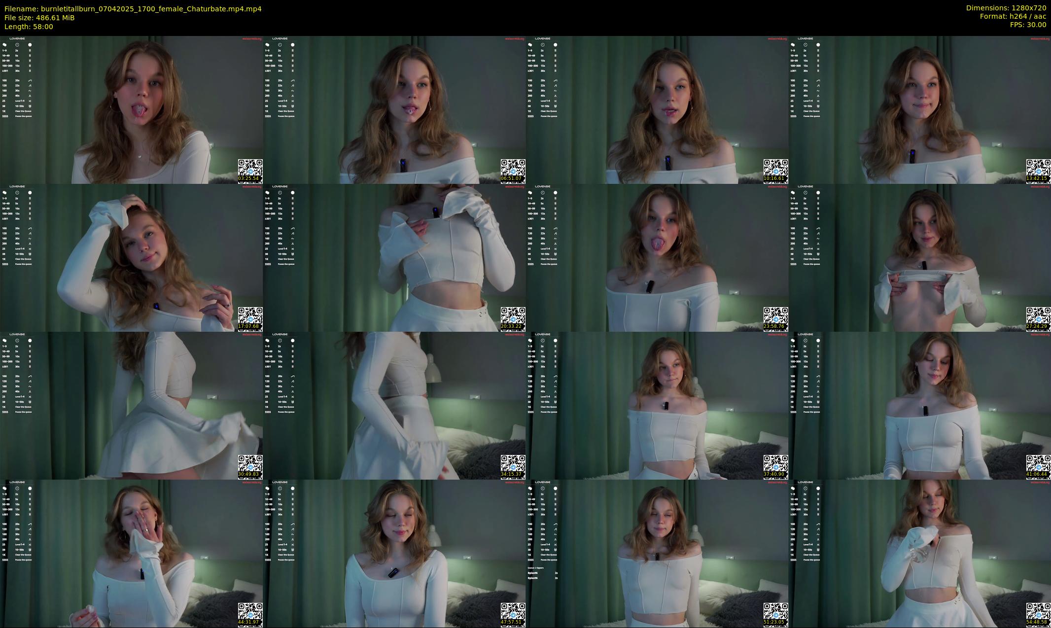 burnletitallburn — 58 minute Chaturbate female cam show recording, 720p, Apr 7, 2025