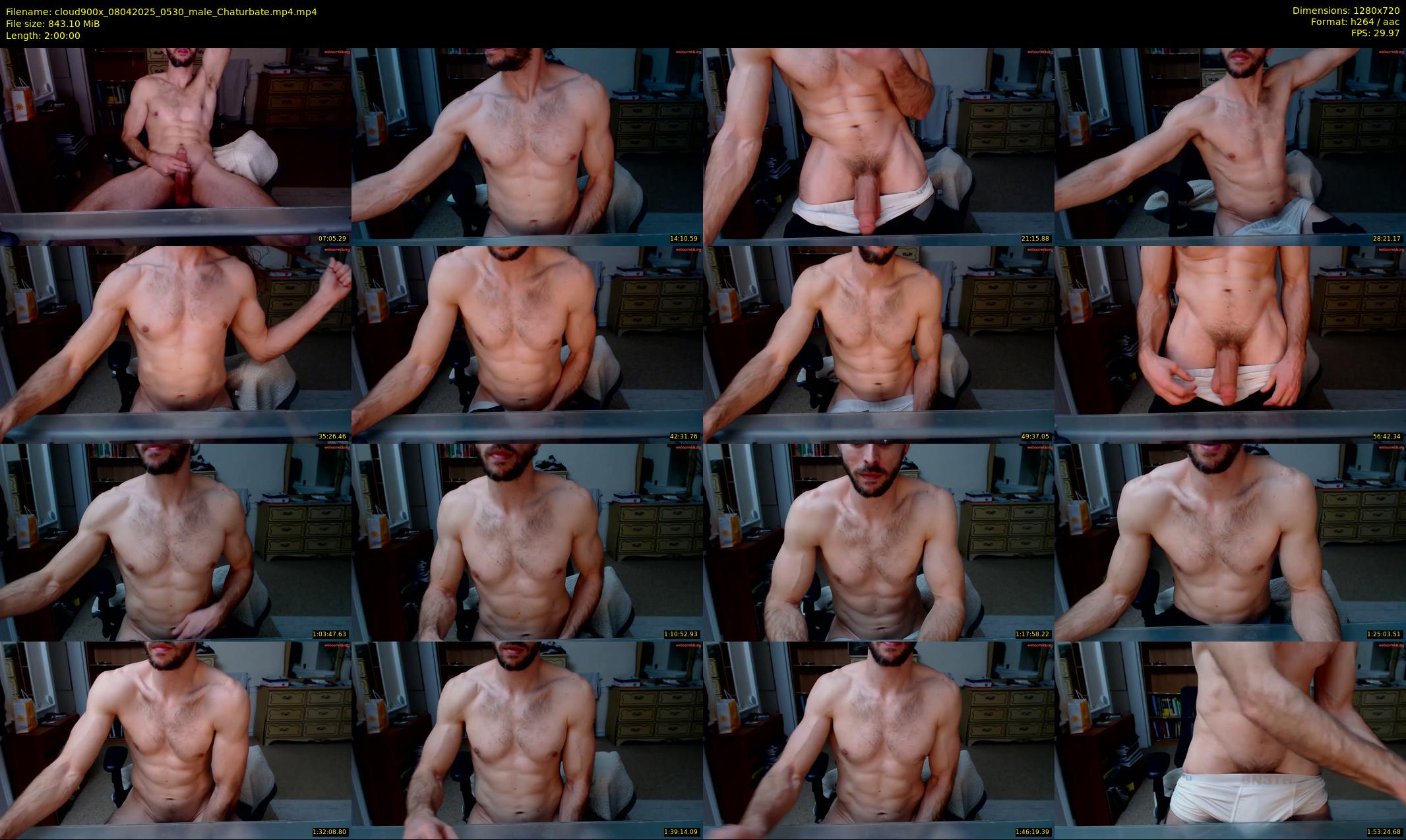 cloud900x — 120 minute Chaturbate male cam show recording, 720p, Apr 8, 2025