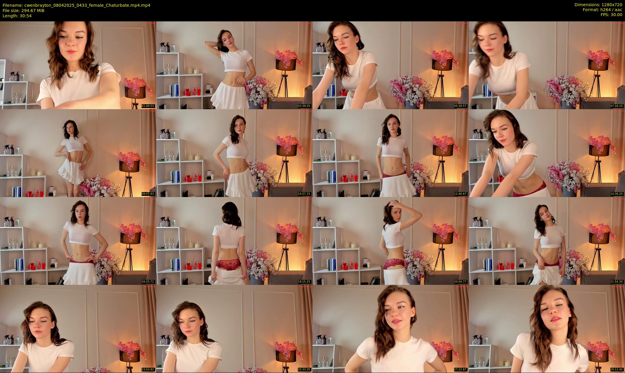 cwenbrayton — 31 minute Chaturbate female cam show recording, 720p, Apr 8, 2025