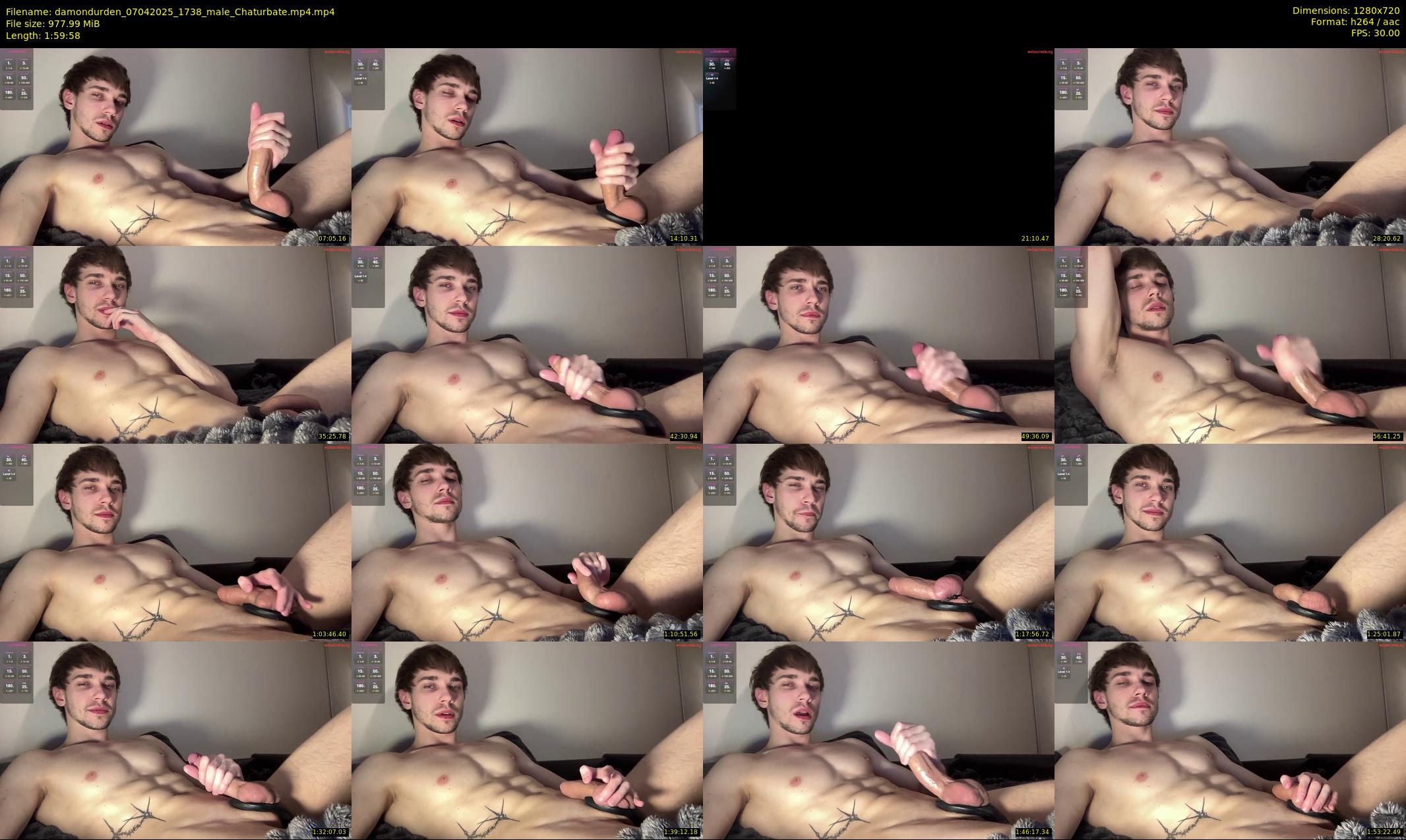 damondurden — 120 minute Chaturbate male cam show recording, 720p, Apr 7, 2025