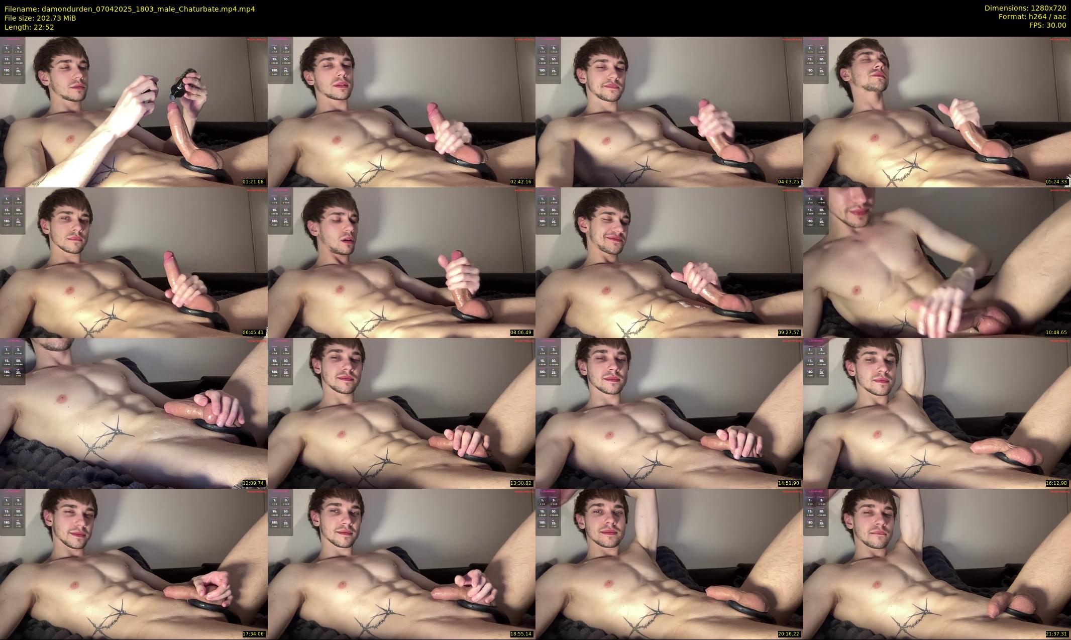 damondurden — 23 minute Chaturbate male cam show recording, 720p, Apr 7, 2025