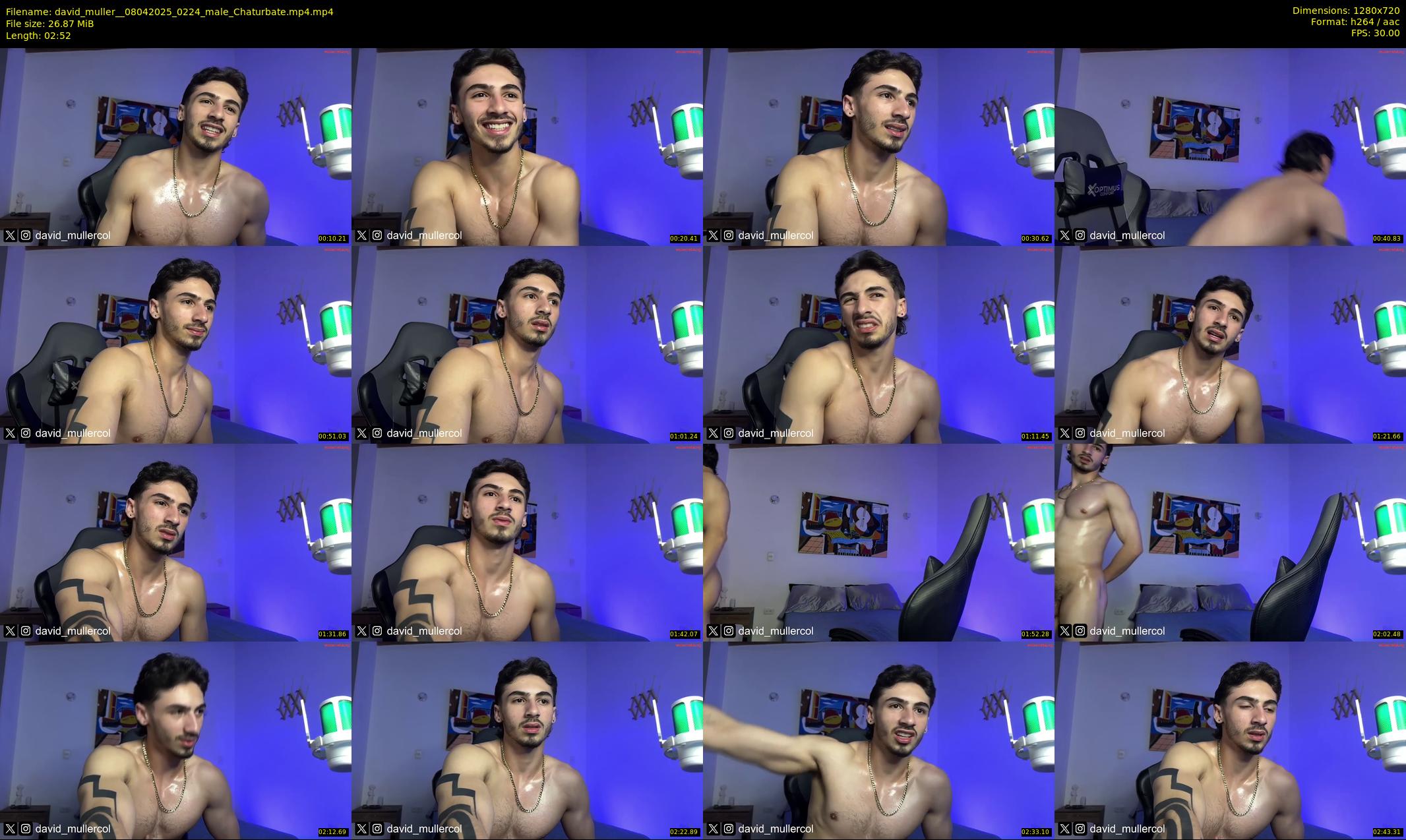 david_muller_ — 3 minute Chaturbate male cam show recording, 720p, Apr 8, 2025