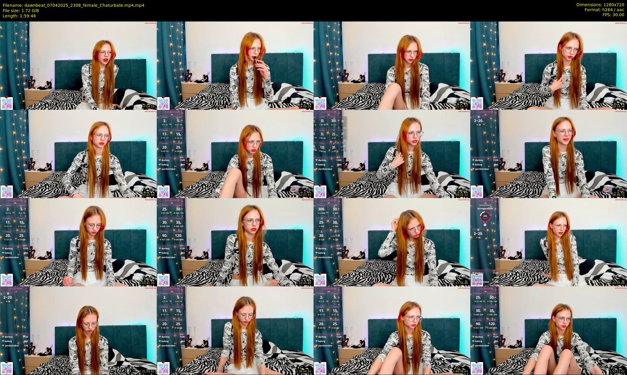 dawnbeat — 120 minute Chaturbate female cam show recording, 720p, Apr 7, 2025