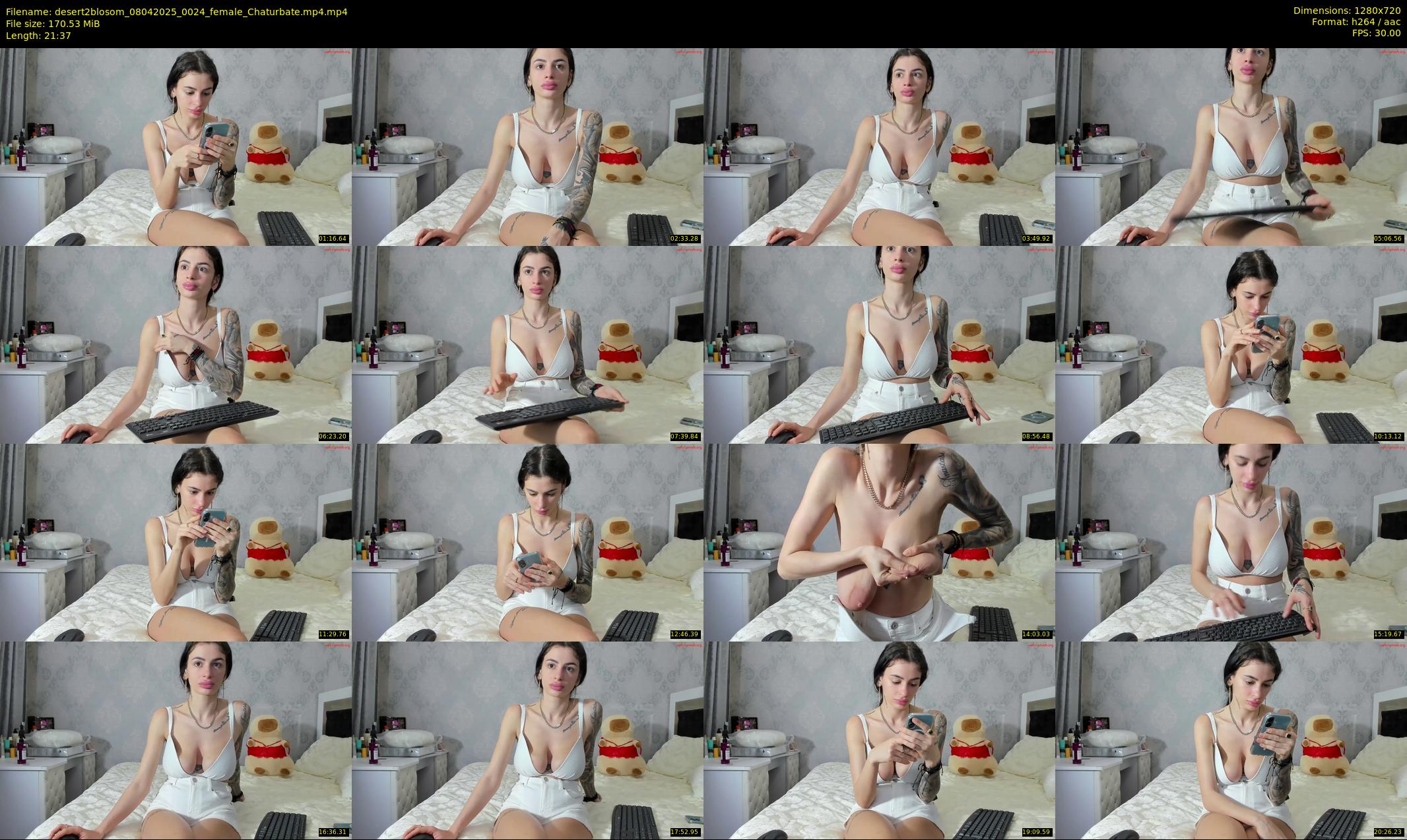 desert2blosom — 22 minute Chaturbate female cam show recording, 720p, Apr 8, 2025