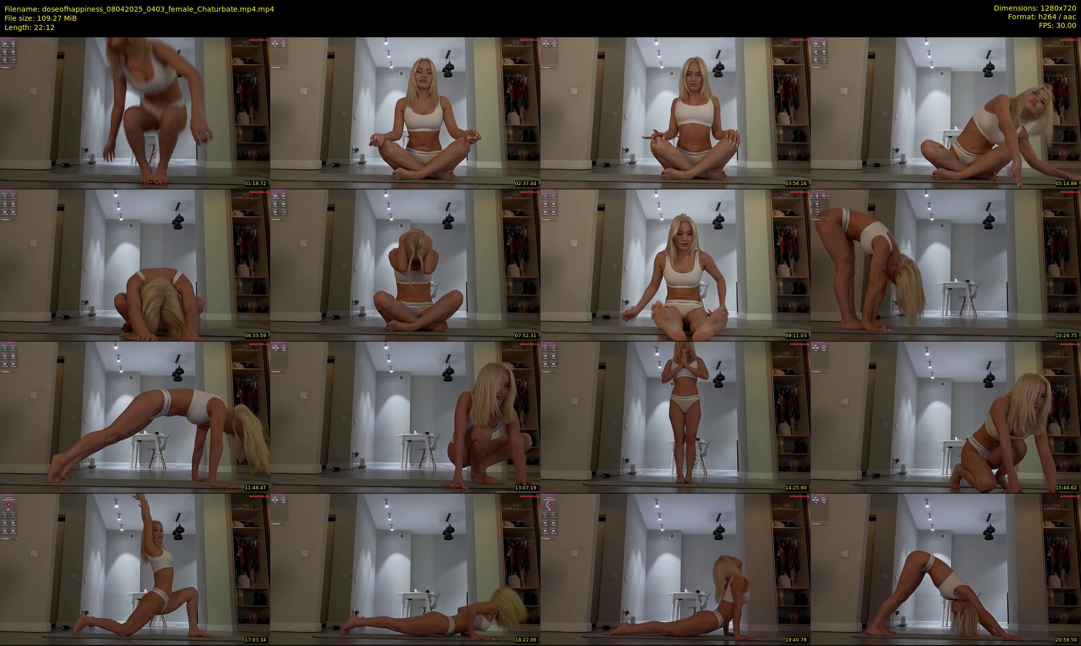 doseofhappiness — 23 minute Chaturbate female cam show recording, 720p, Apr 8, 2025