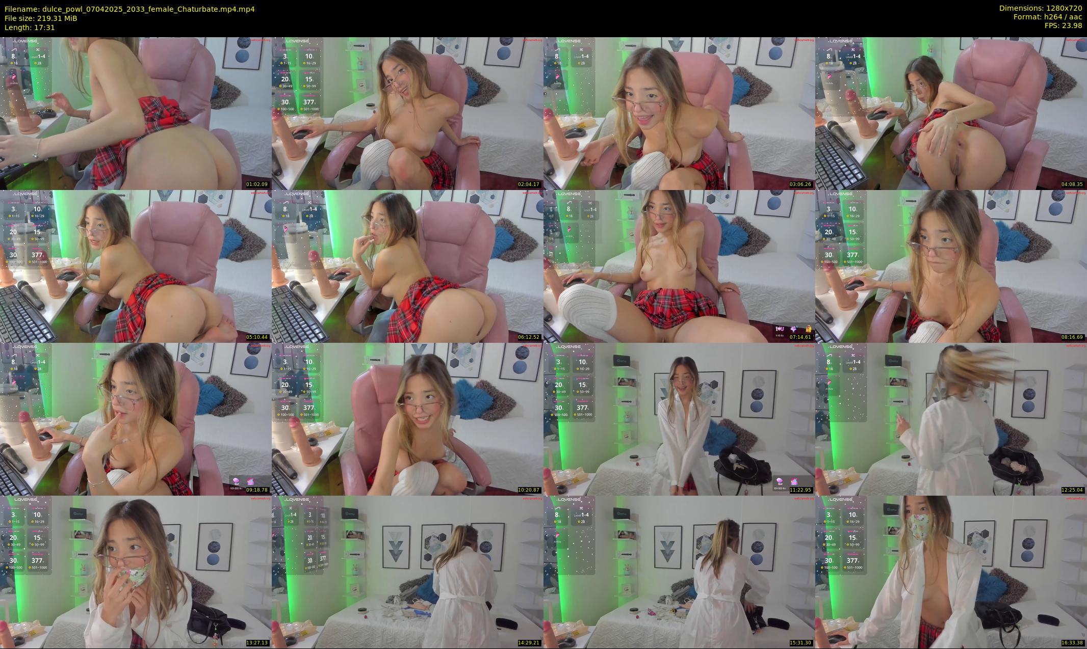 dulce_powl — 18 minute Chaturbate female cam show recording, 720p, Apr 7, 2025