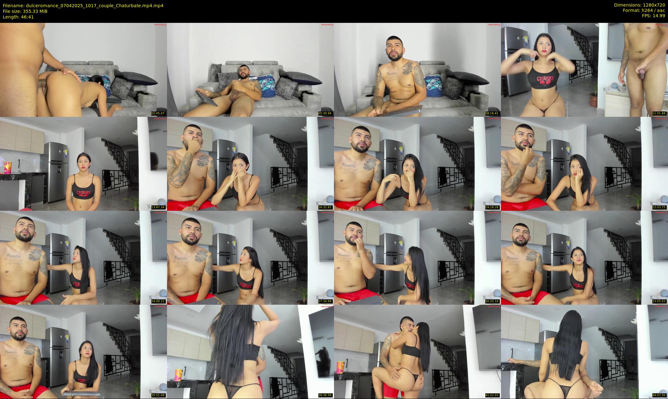 dulceromance — 47 minute Chaturbate couple cam show recording, 720p, Apr 7, 2025