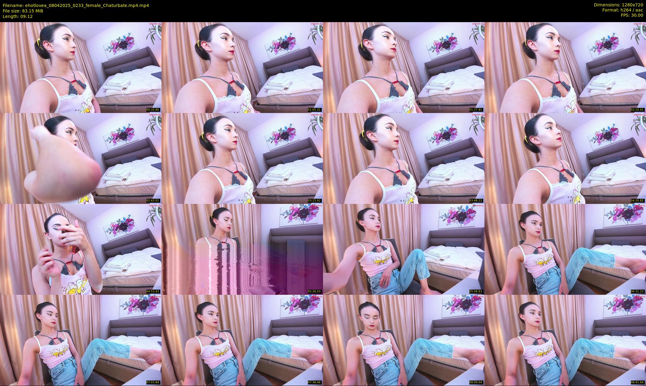 ehotlovea — 10 minute Chaturbate female cam show recording, 720p, Apr 8, 2025