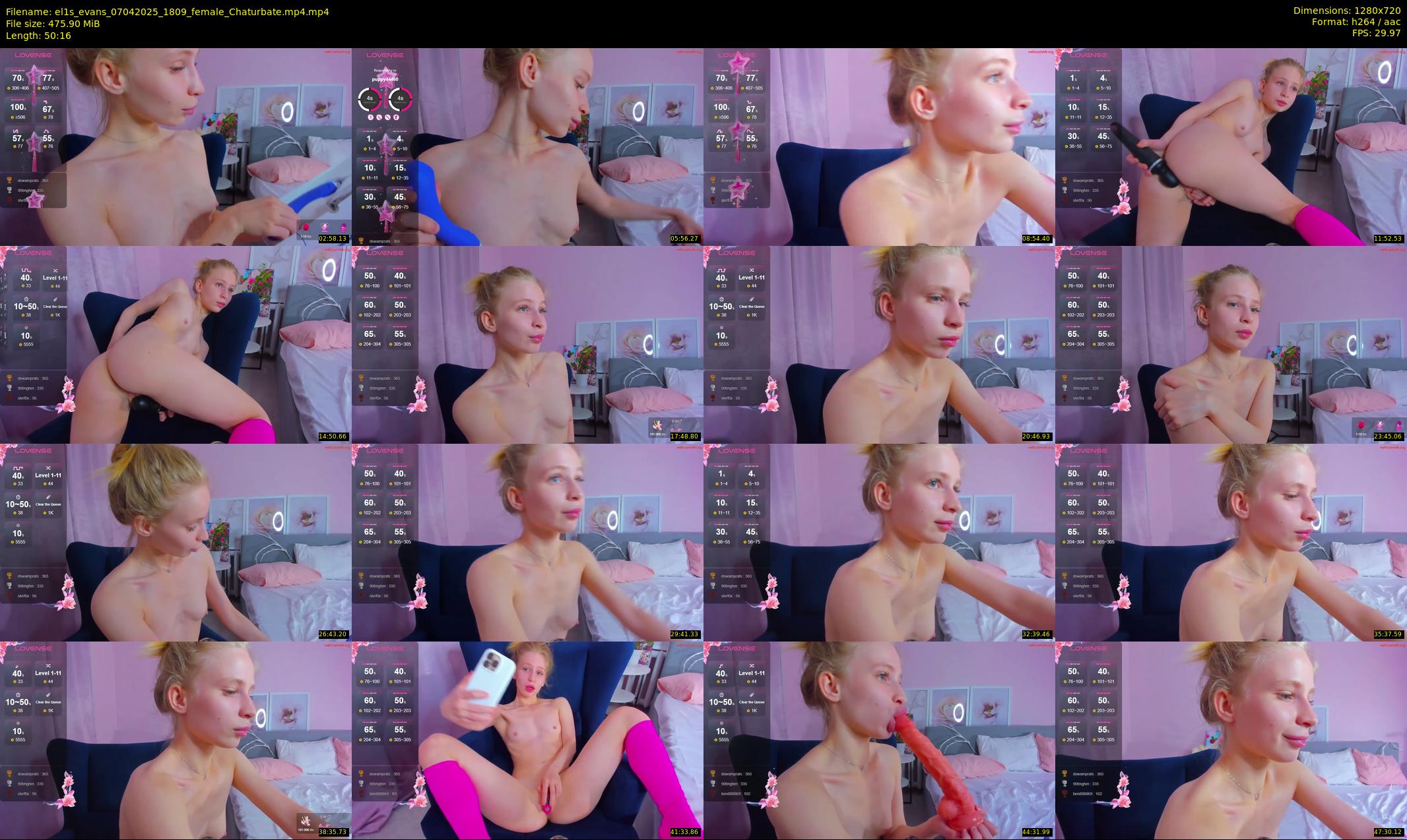 el1s_evans — 51 minute Chaturbate female cam show recording, 720p, Apr 7, 2025