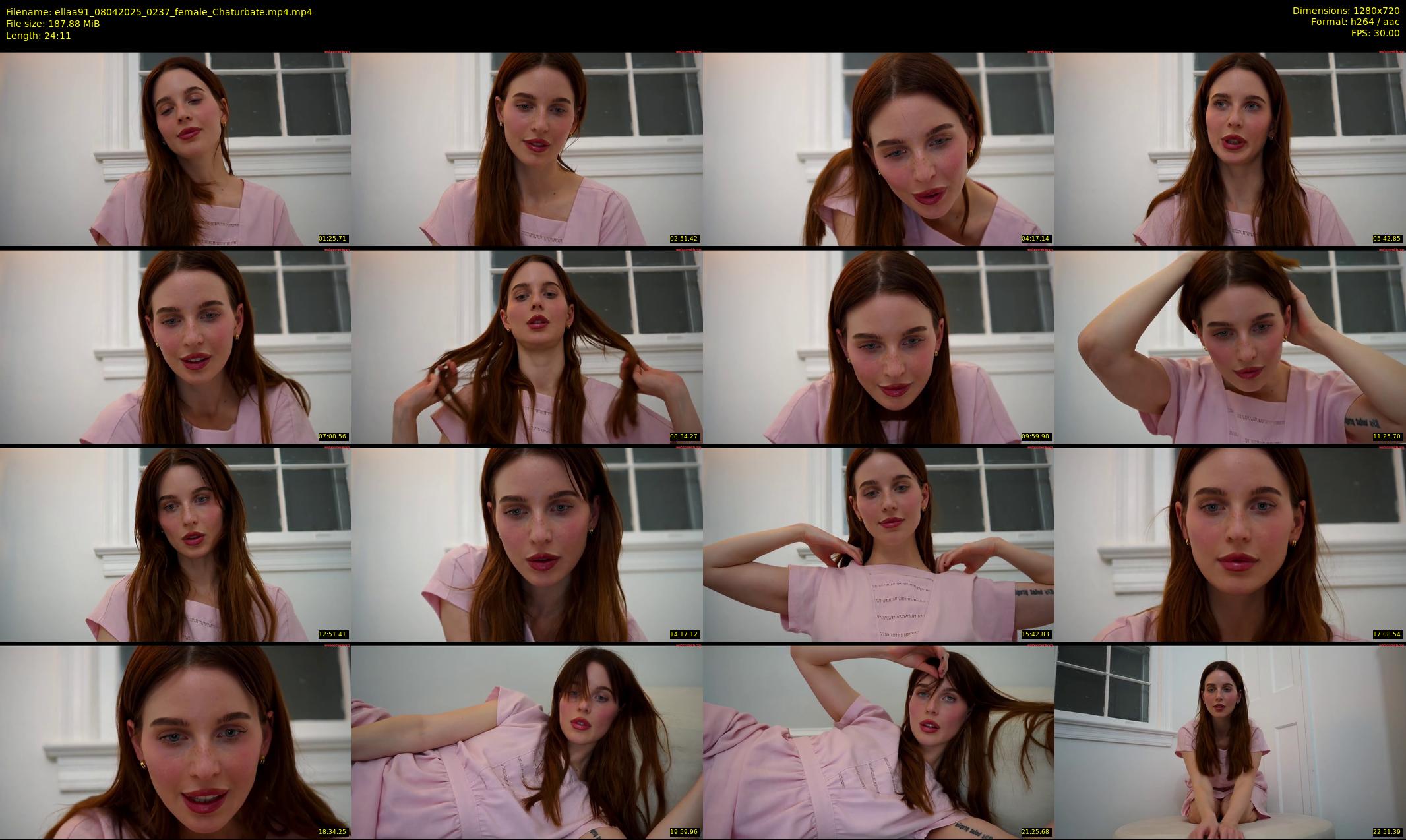 ellaa91 — 25 minute Chaturbate female cam show recording, 720p, Apr 8, 2025