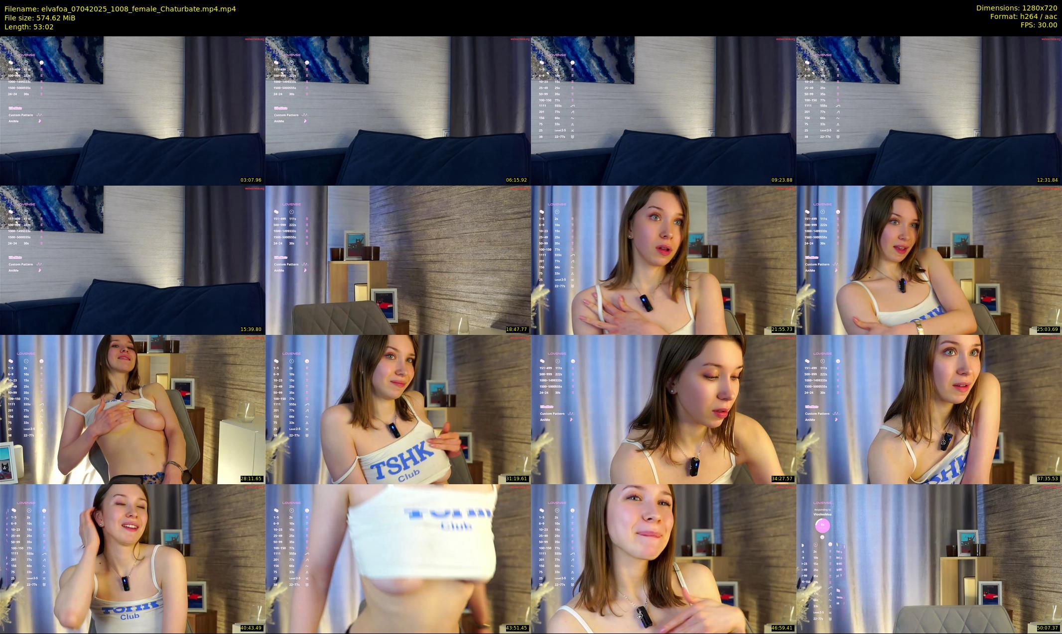 elvafoa — 54 minute Chaturbate female cam show recording, 720p, Apr 7, 2025