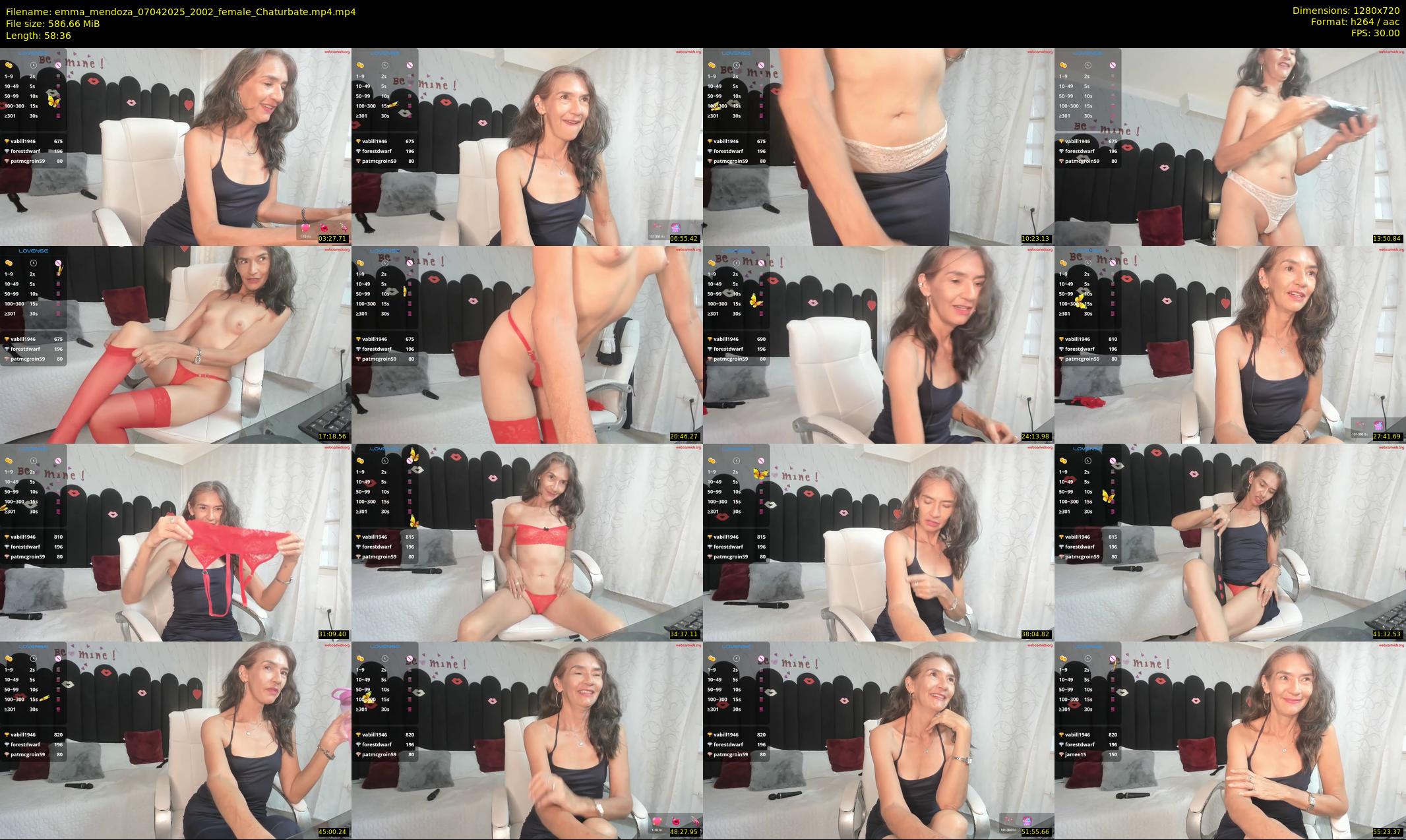 emma_mendoza — 59 minute Chaturbate female cam show recording, 720p, Apr 7, 2025