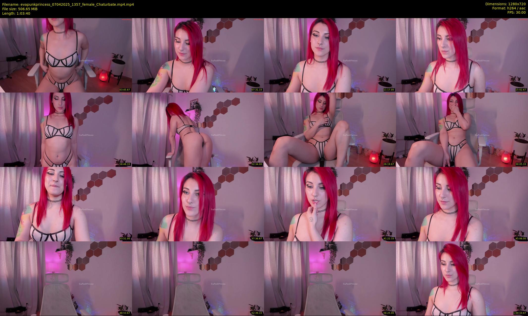 evapunkprincess — 64 minute Chaturbate female cam show recording, 720p, Apr 7, 2025