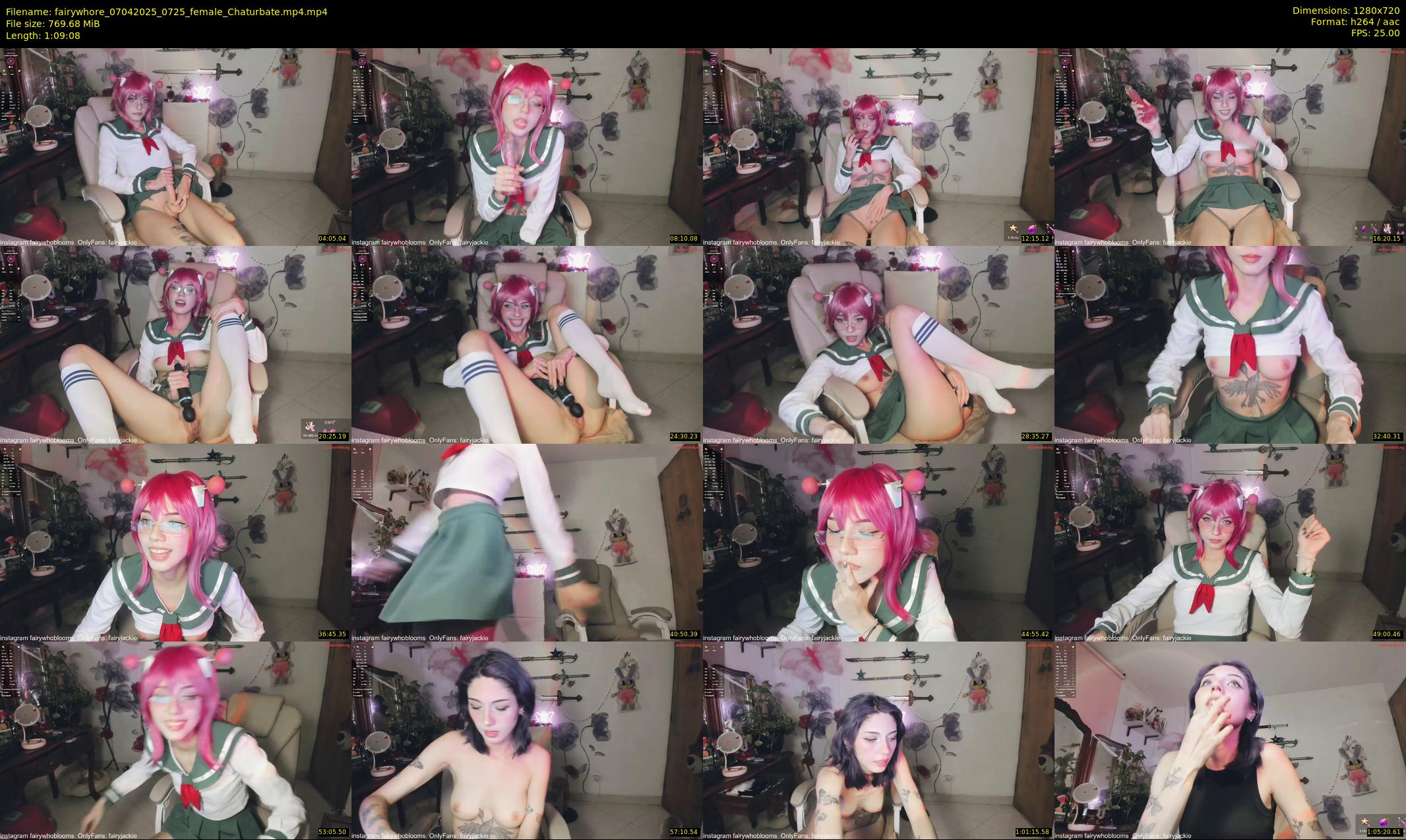 fairywhore — 70 minute Chaturbate female cam show recording, 720p, Apr 7, 2025