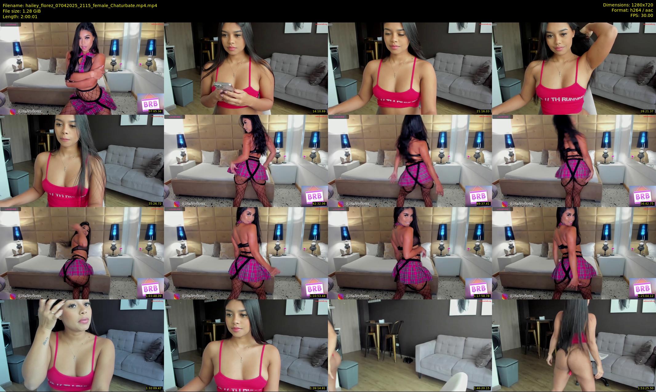 hailey_florez — 121 minute Chaturbate female cam show recording, 720p, Apr 7, 2025