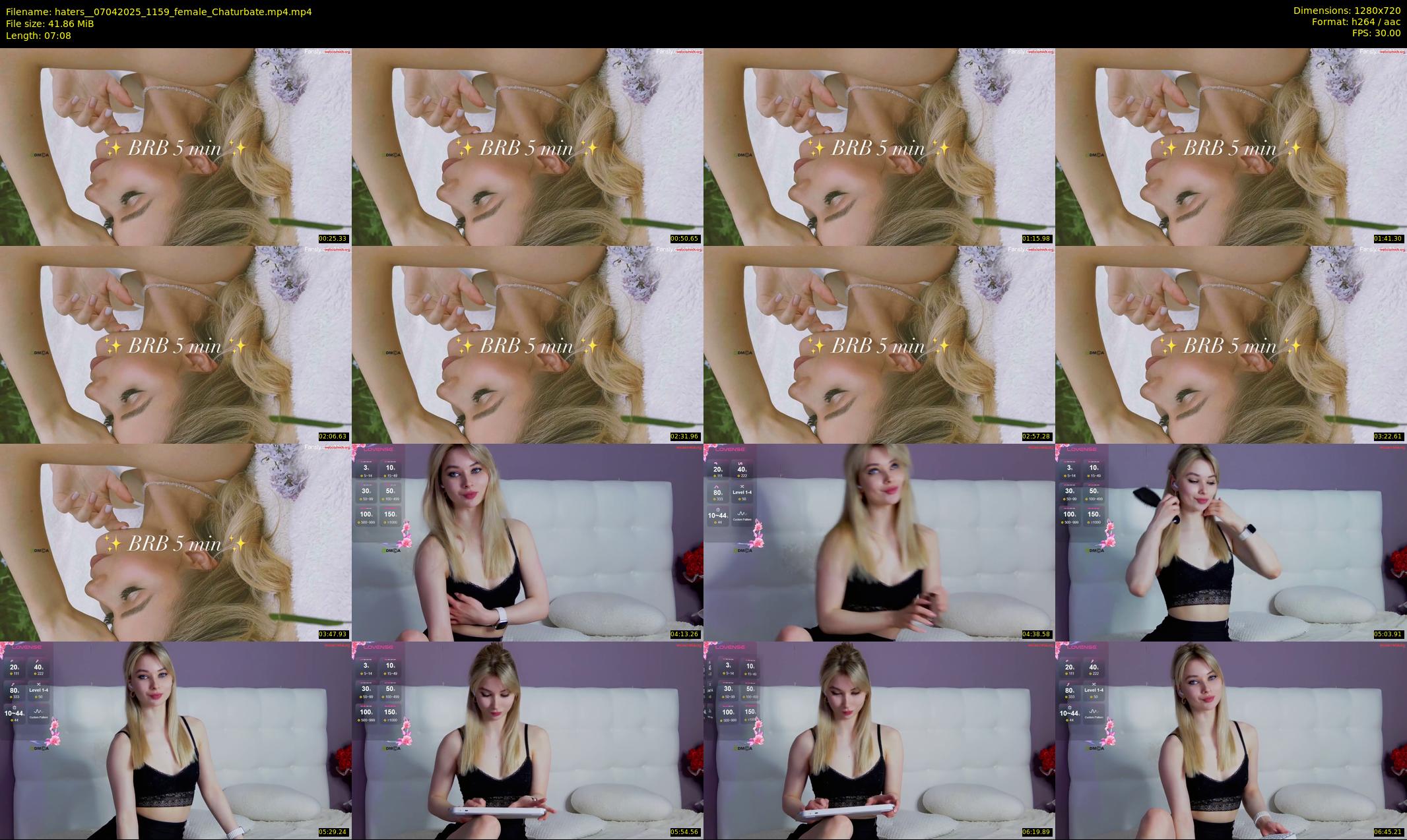haters_ — 8 minute Chaturbate female cam show recording, 720p, Apr 7, 2025