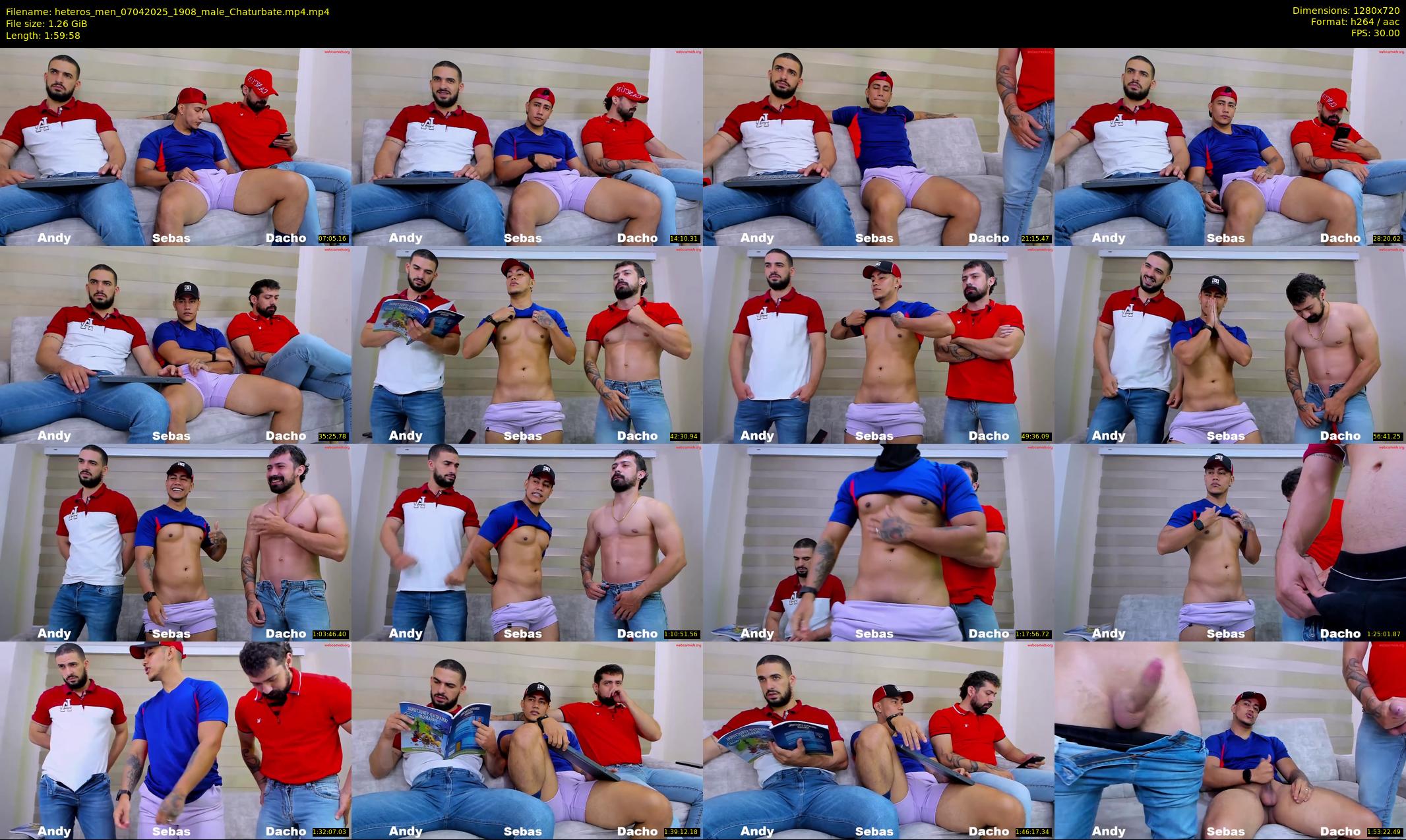 heteros_men — 120 minute Chaturbate male cam show recording, 720p, Apr 7, 2025